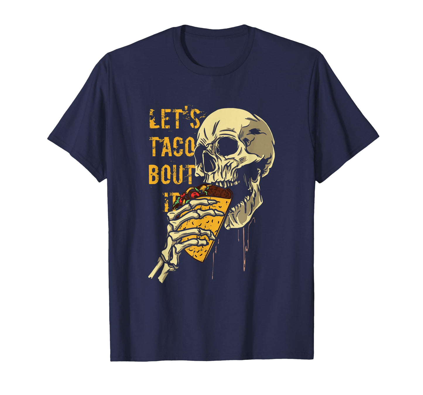 Amazing Spooky Creepy Halloween Taco Skeleton T-Shirt
