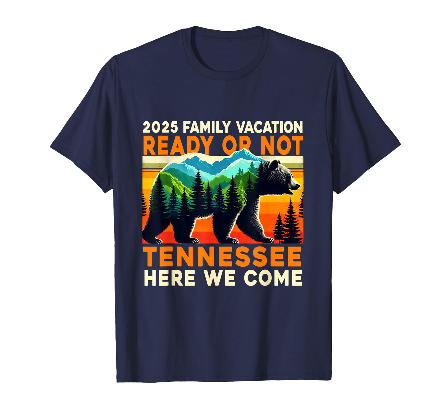 Great Smoky Mountains Tennessee Family Vacation 2025 Trip T-Shirt