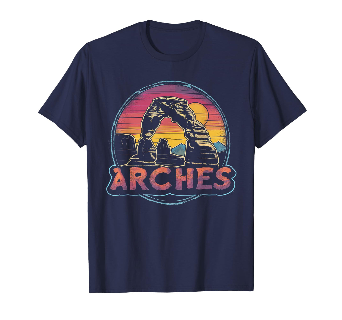 Arches - US National Park Utah Vintage Men Women Kids Retro T-Shirt