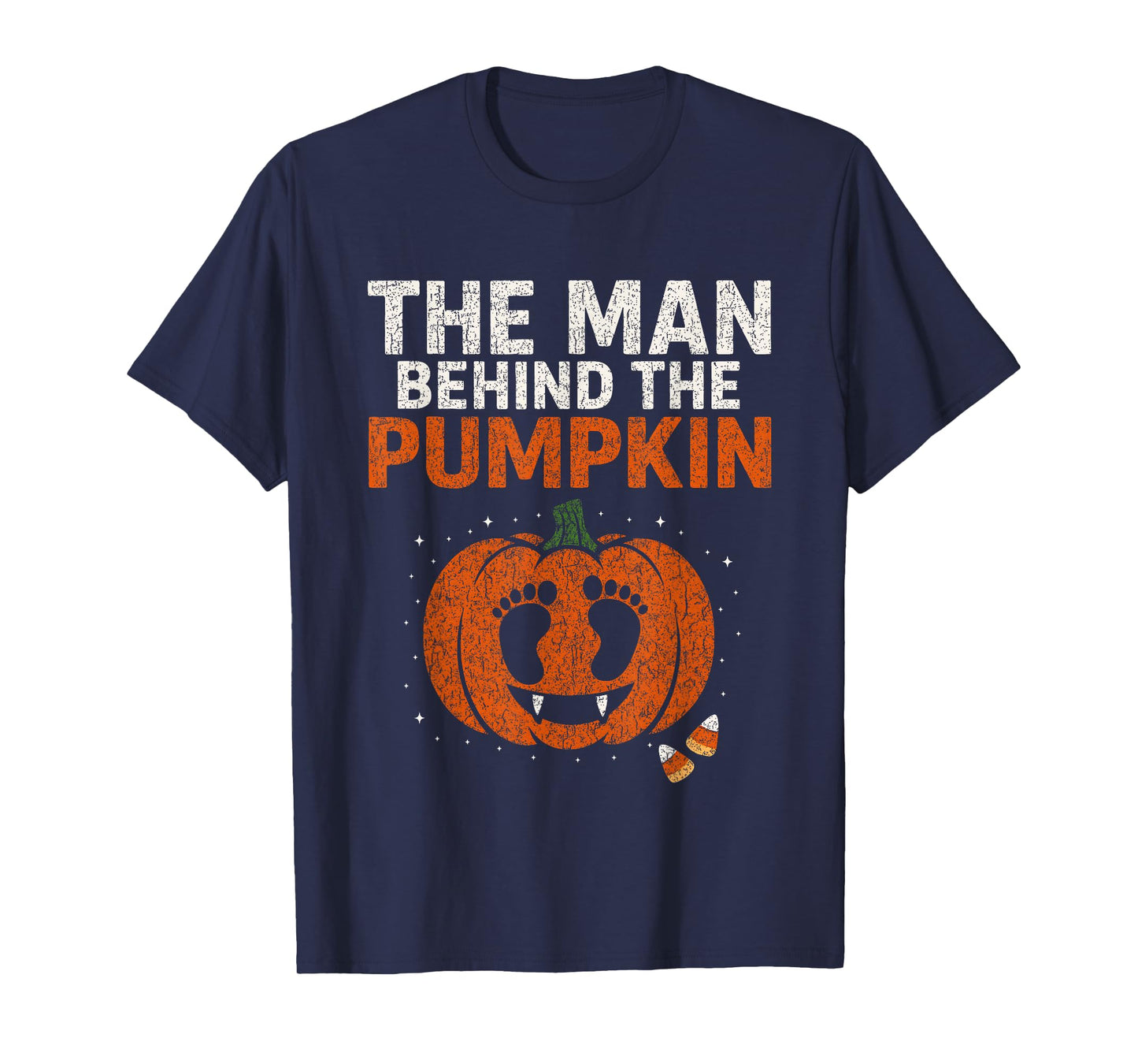 Pregnancy Announcement Dad Pumpkin Halloween Costume Funny T-Shirt