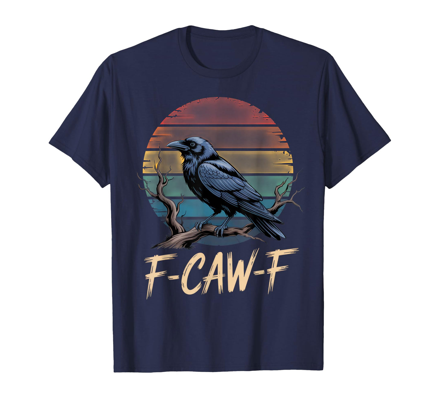 F-CAW-F Raven Art for Introverts with Sarcastic Humor T-Shirt