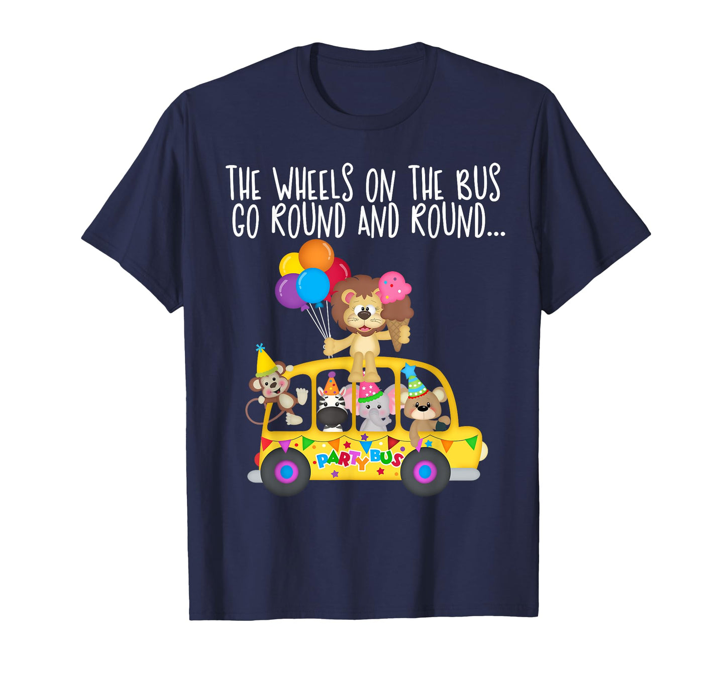 The Wheels On The Bus Go Round and Round Family Matching T-Shirt