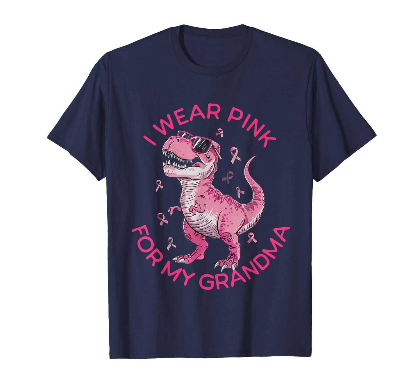 Kids Breast Cancer Awareness I Wear Pink For My Grandma T-Shirt