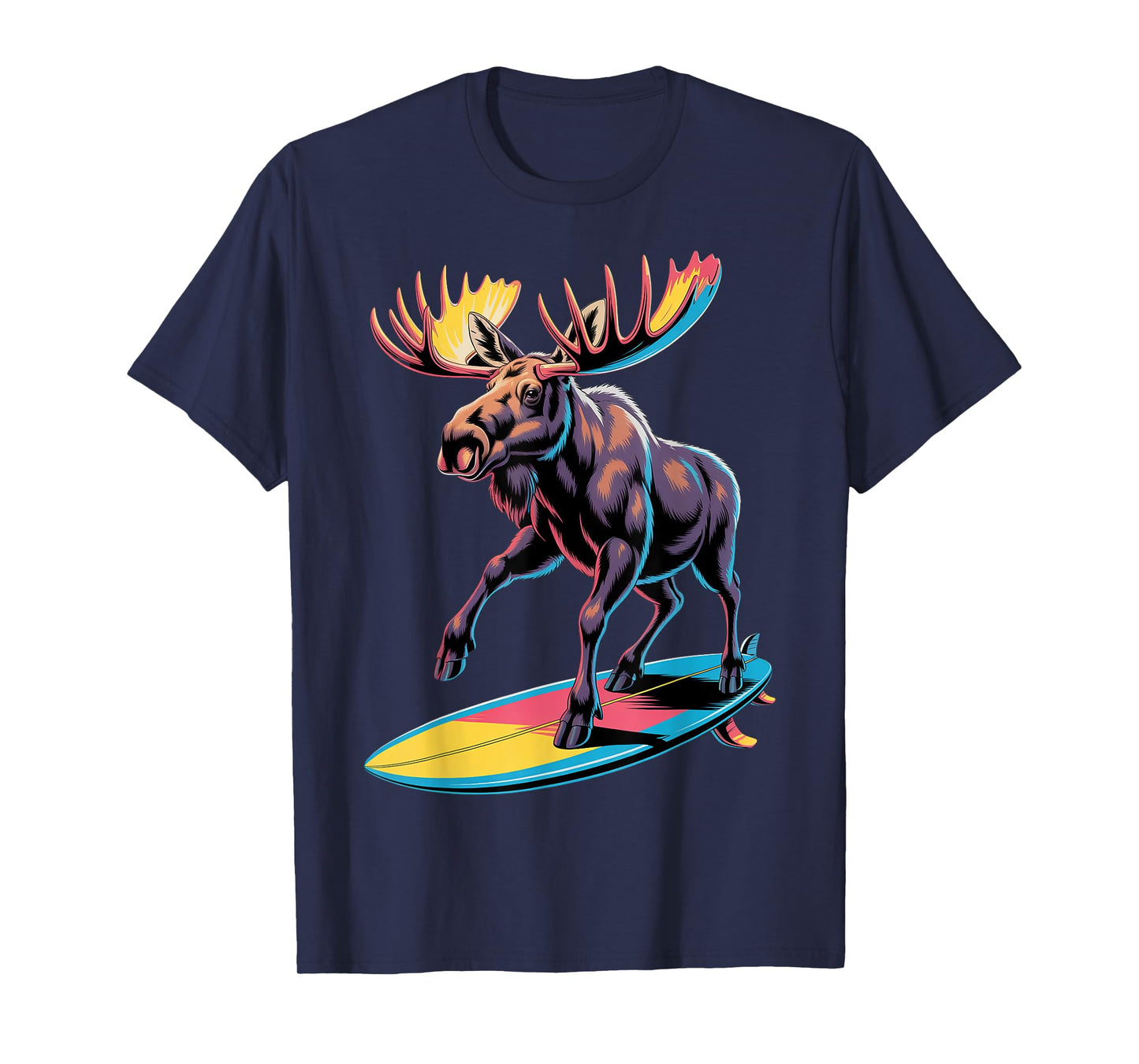 Moose Surfing Enthusiast T-Shirt