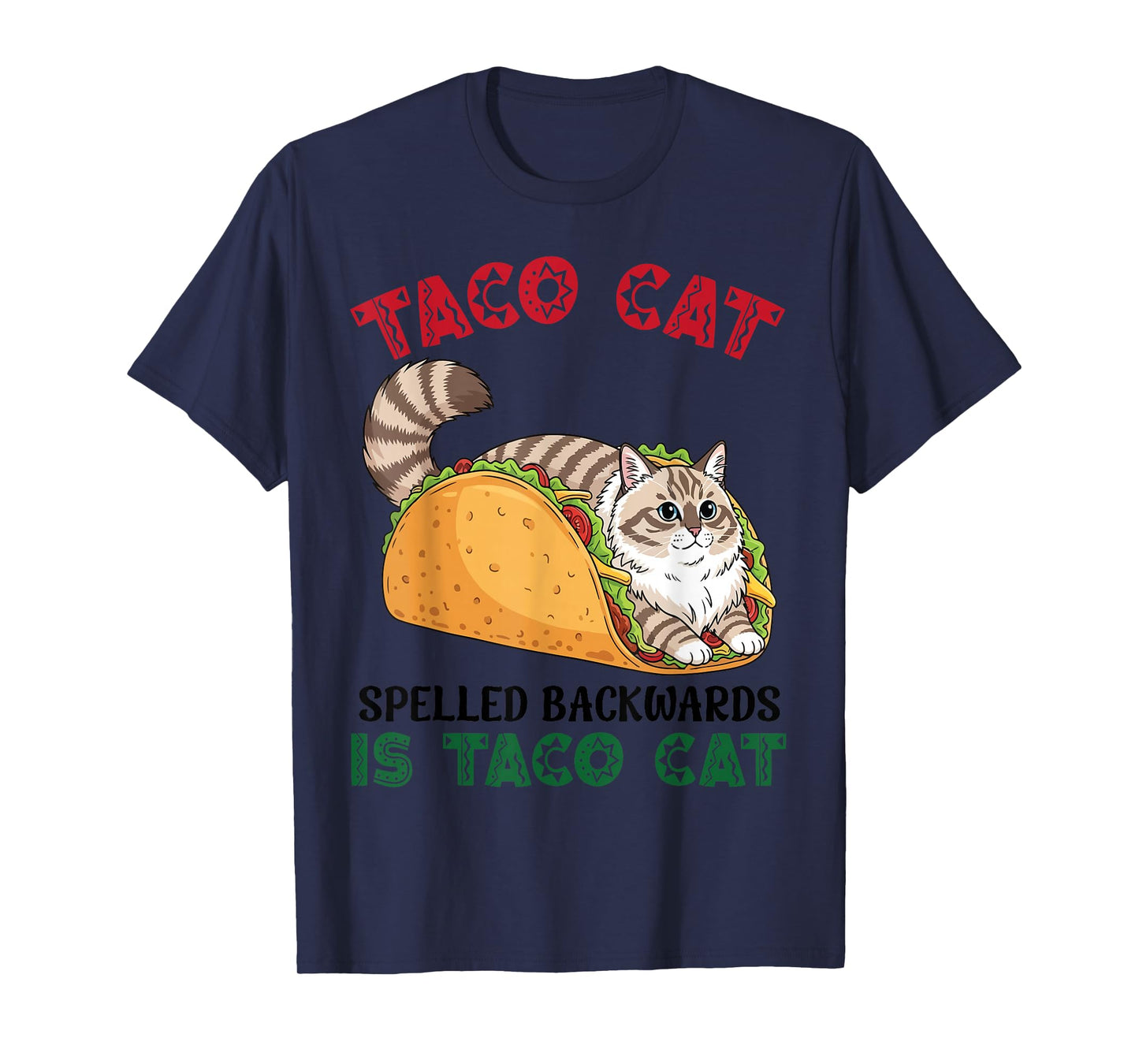 Siberian Taco Cat Spelled Backwards is Taco Inside A Cat T-Shirt