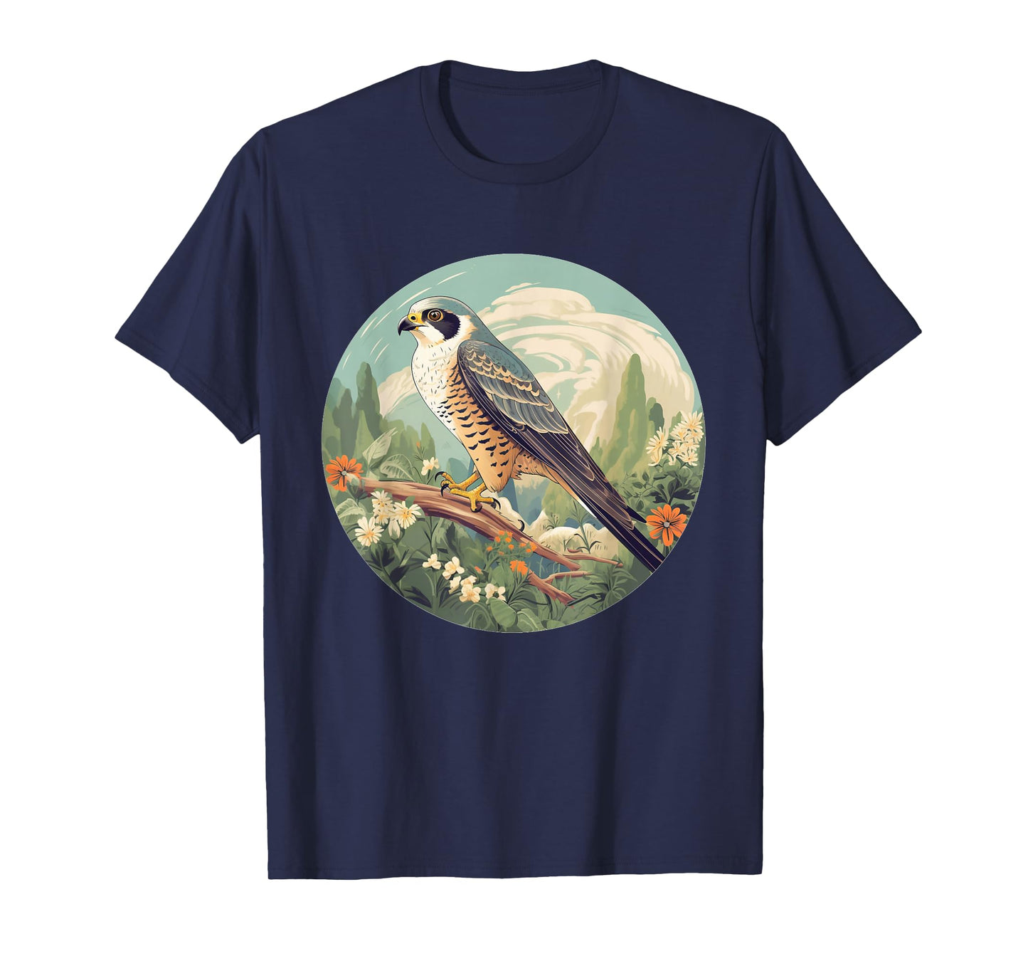 Cool Falconry Bird in Wilderness T-Shirt
