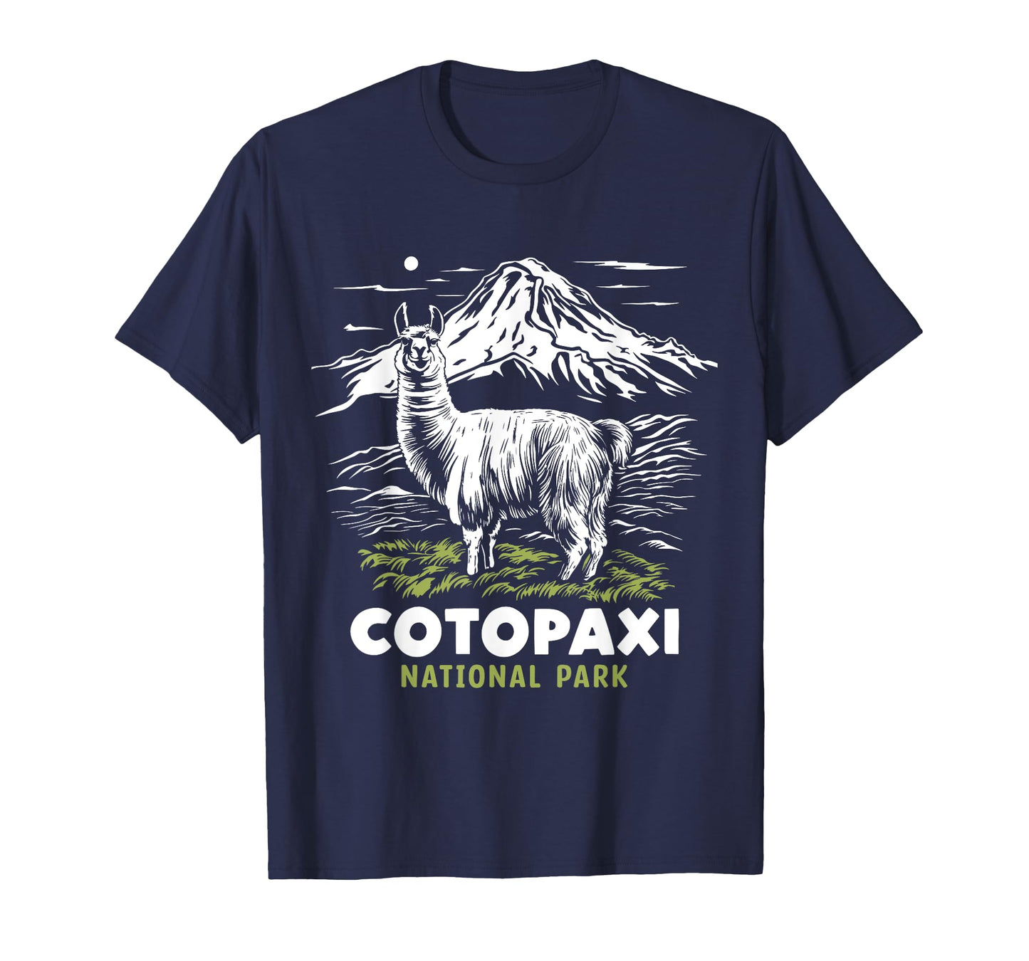 Cotopaxi National Park Ecuador Souvenir Alpaca Llama Hike T-Shirt