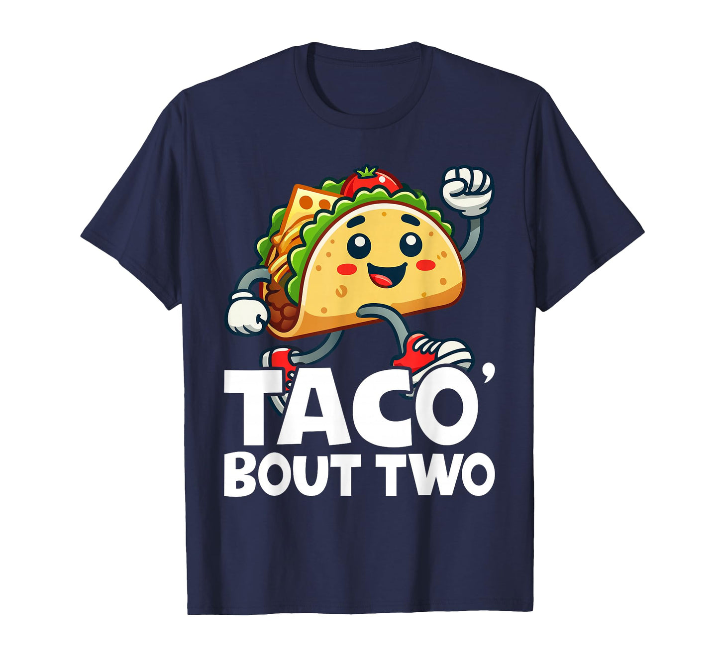 Taco Bout Two Mexican 2 year old Boy Girls Second Birthday T-Shirt