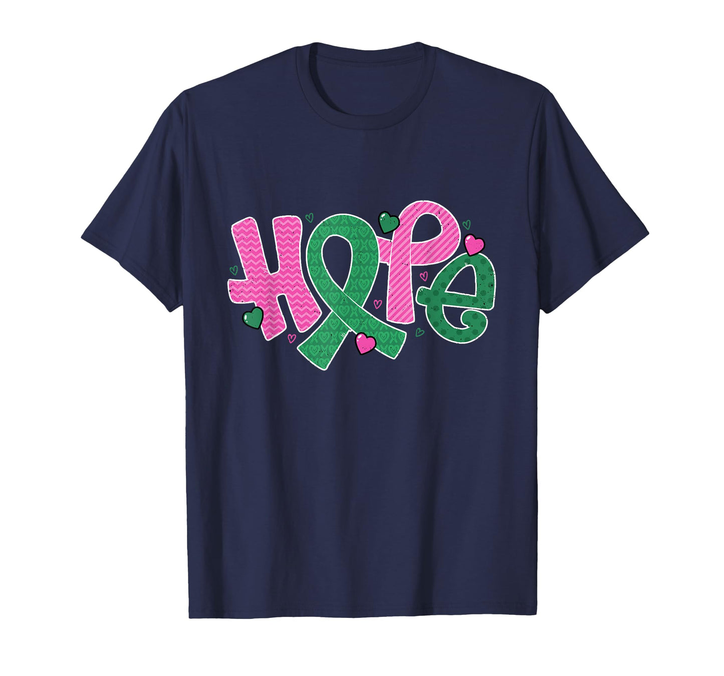 Liver and Breast Cancer Hope October Cancer Awareness Month T-Shirt