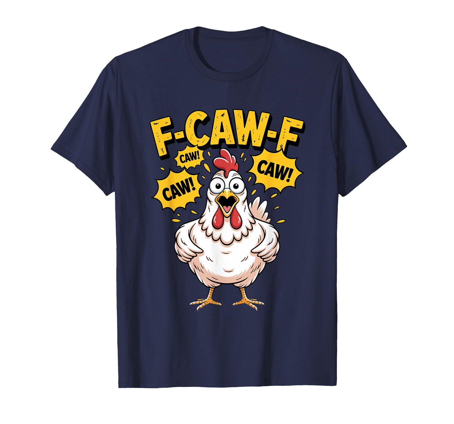 Halloween F-CAW-F Gothic Chicken Humor T-Shirt