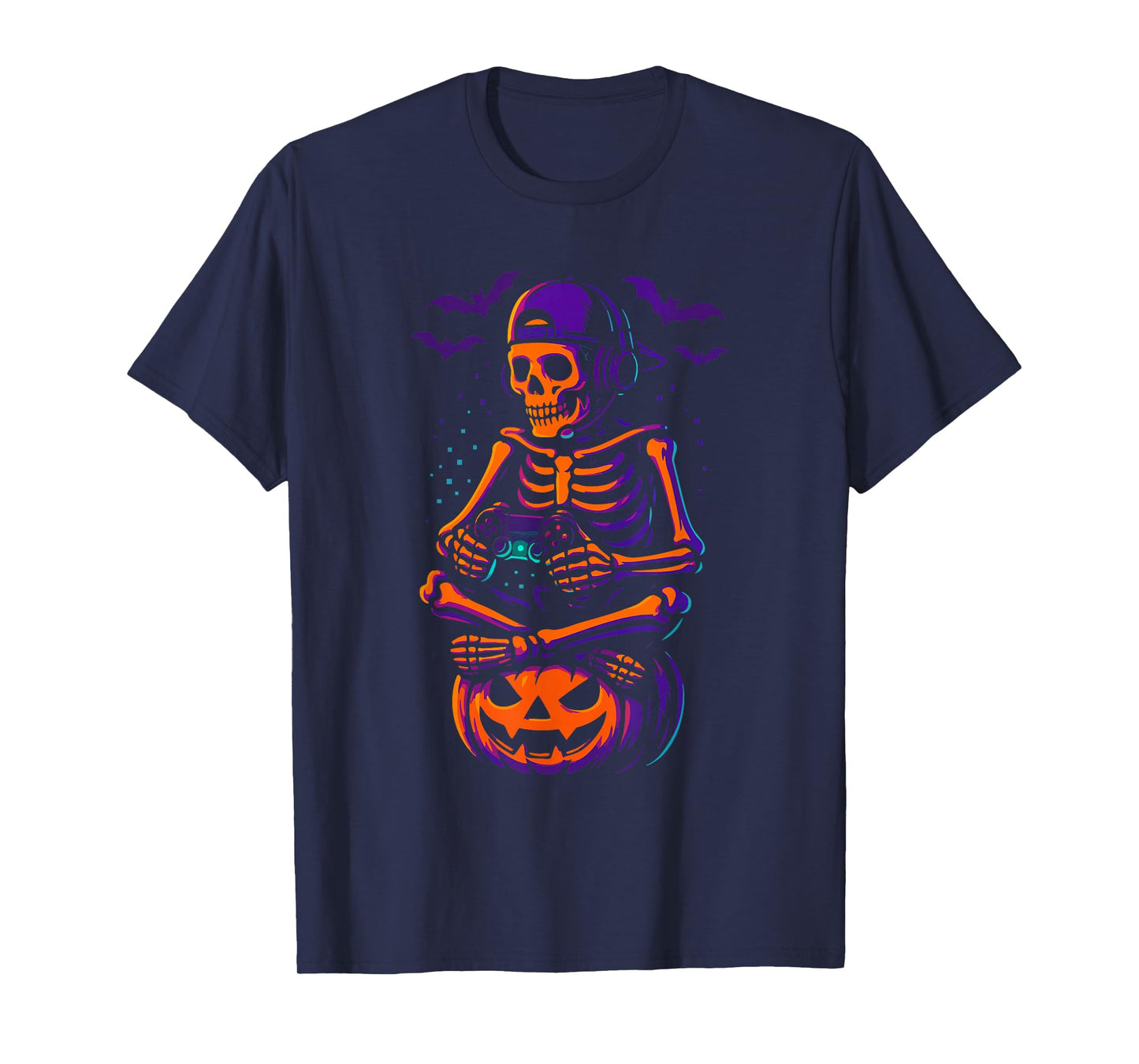 Gamer Halloween – Video Game Skeleton with Controller T-Shirt