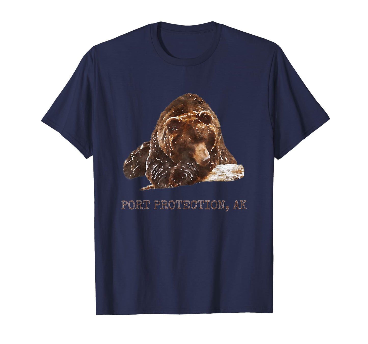 Port Protection Brown Grizzly Bear In Snow Alaska Pacific NW T-Shirt