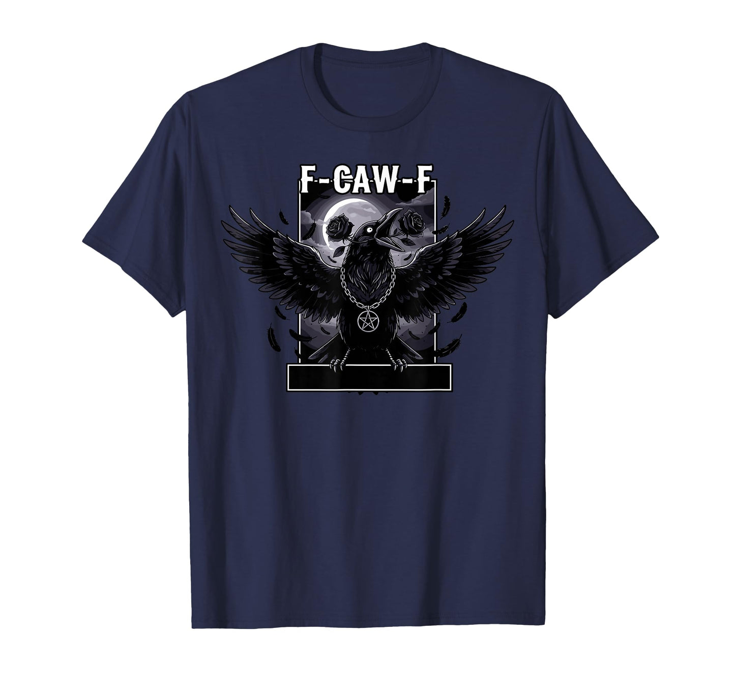 Halloween Scary Crow F-CAW-F Raven T-Shirt