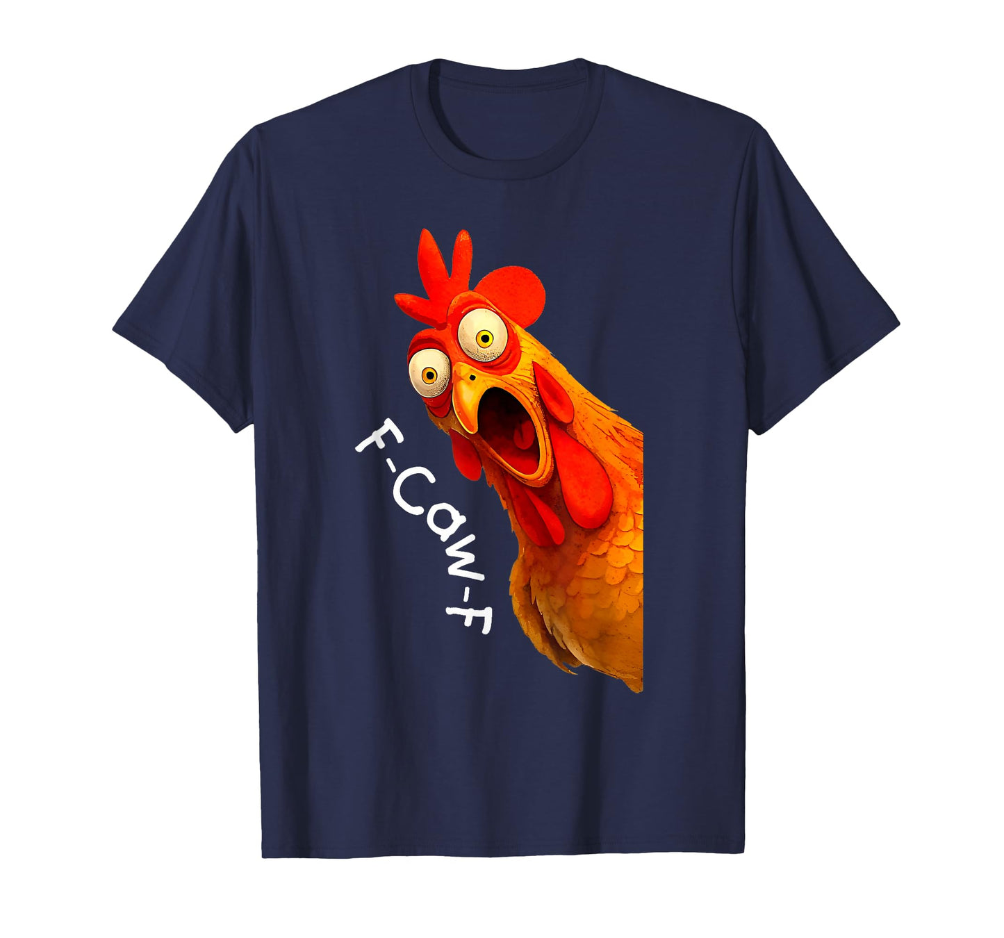 F-Caw-F Chicken Funny Screaming Rooster Meme Vintage Weird T-Shirt