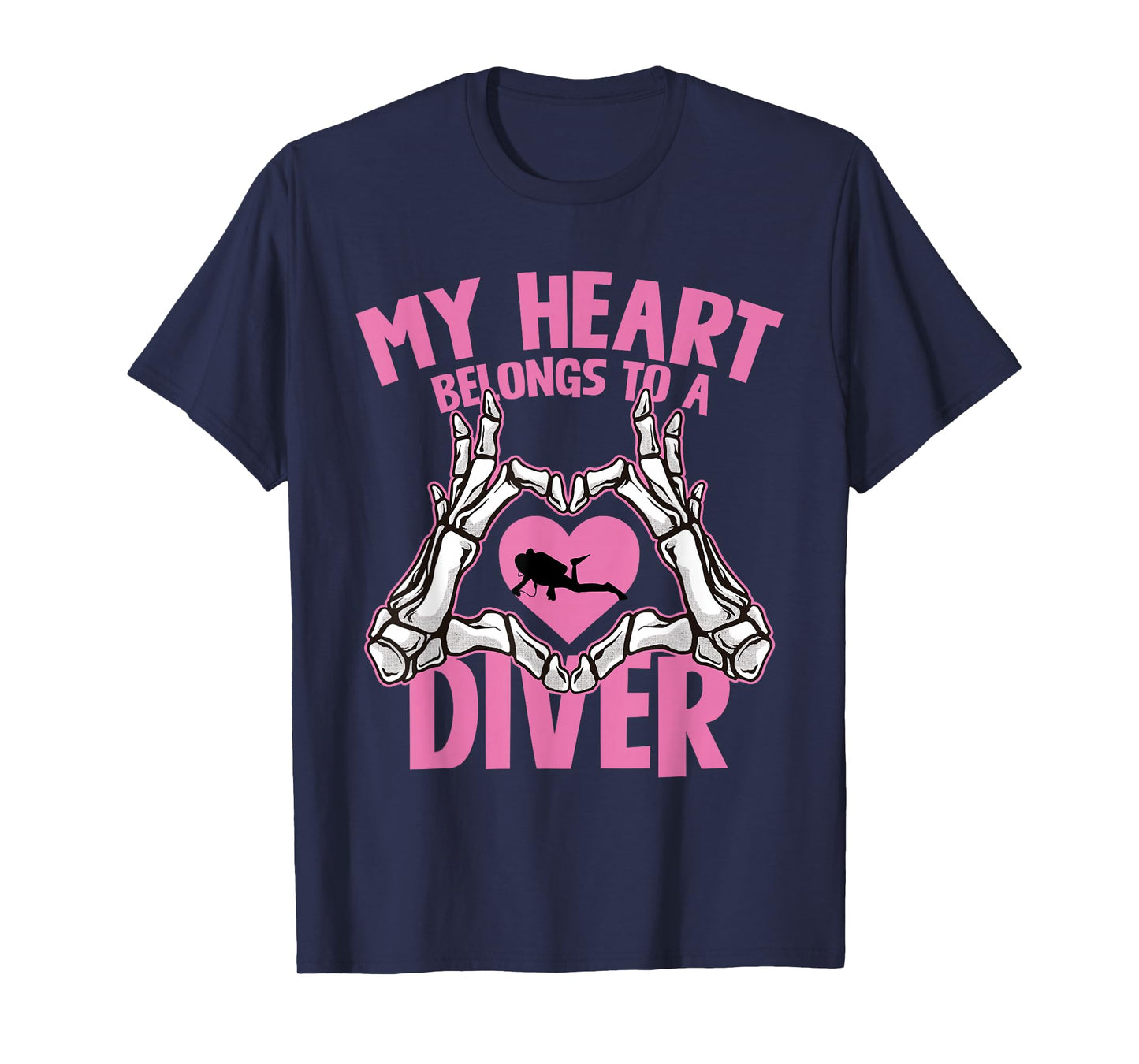 My Heart Belongs to A Diver Scuba Love Ocean T-Shirt