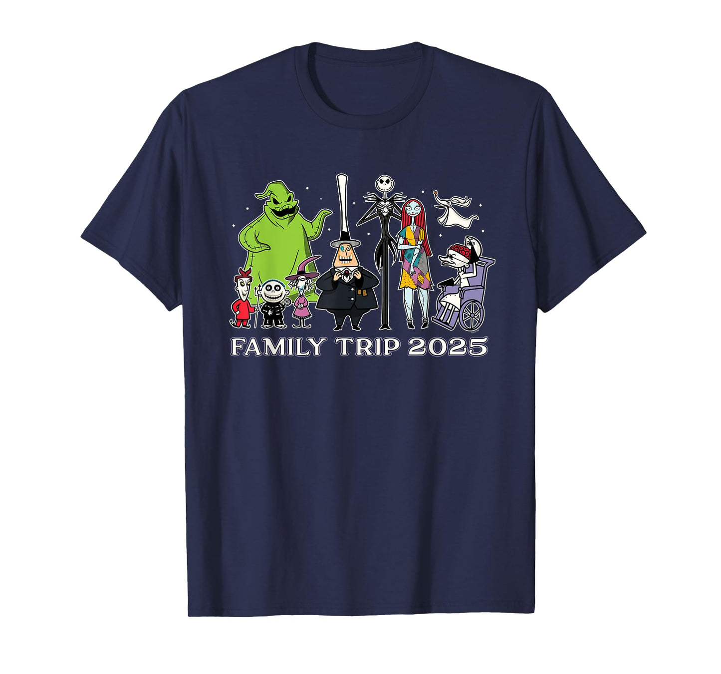 Disney The Nightmare Before Christmas Stars Family Trip 2025 T-Shirt