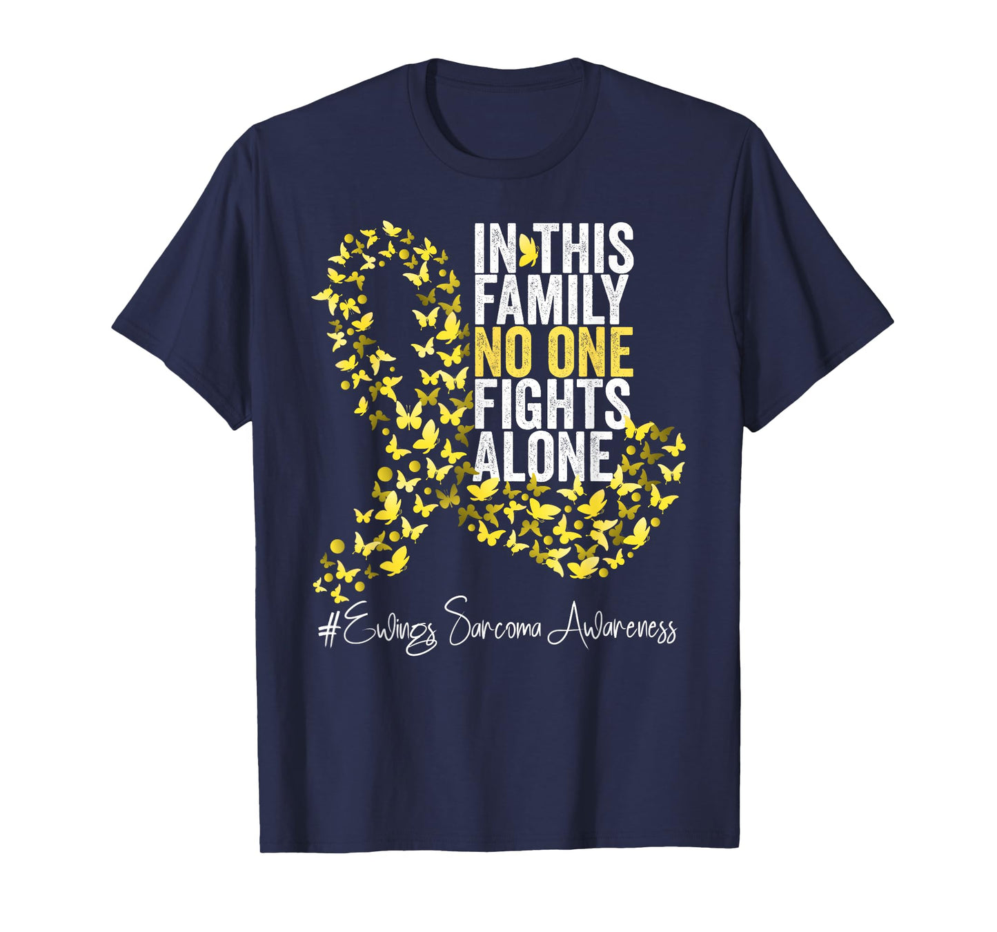 Ewings Sarcoma Awareness Month Yellow Ribbon T-Shirt