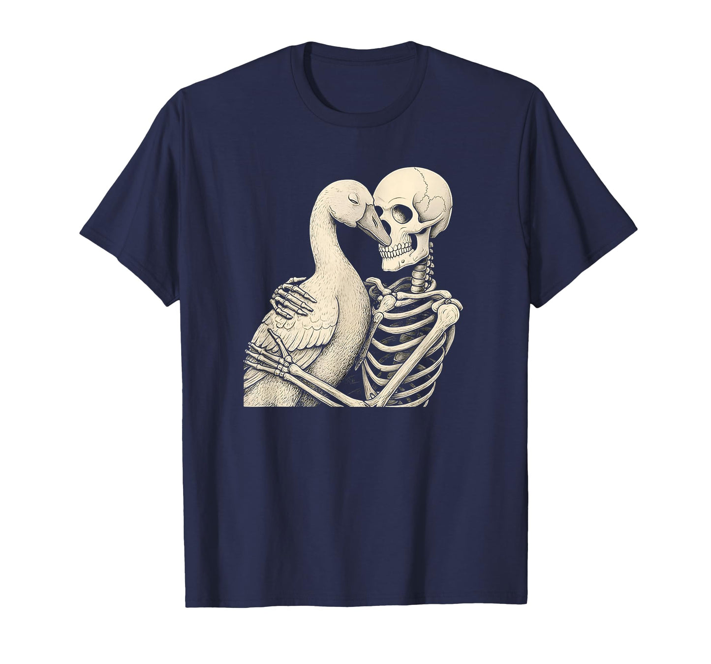 Skeleton Goose Halloween Spooky Aesthetic T-Shirt