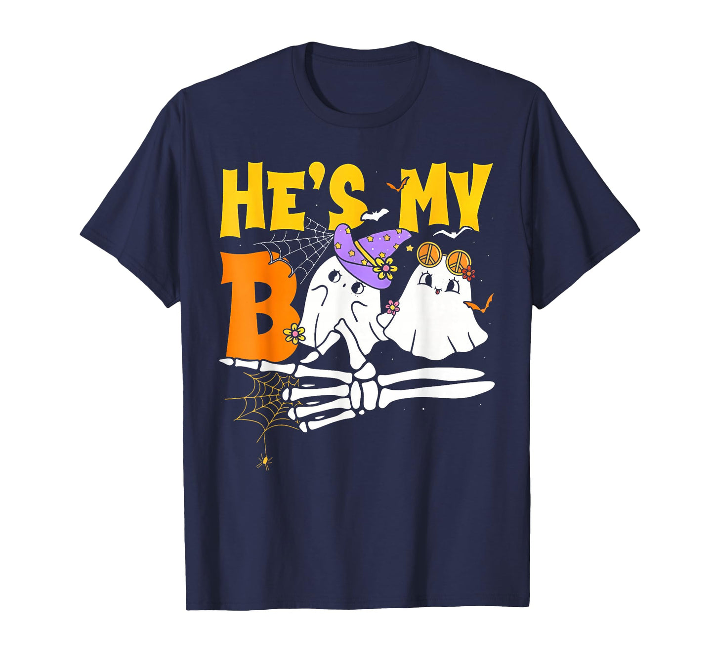 He's My Boo Funny Fall Season for Couple in Hallloween T-Shirt