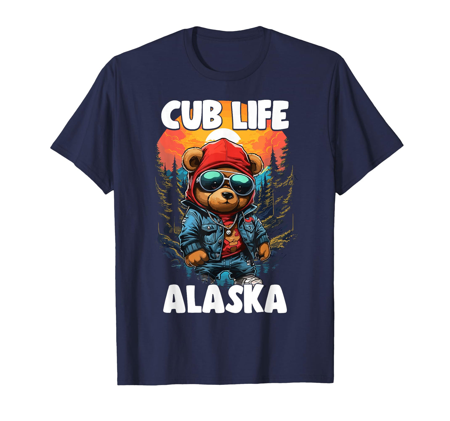Alaska Grizzly Brown Bear Cub Tshirt For Kids Women T-Shirt