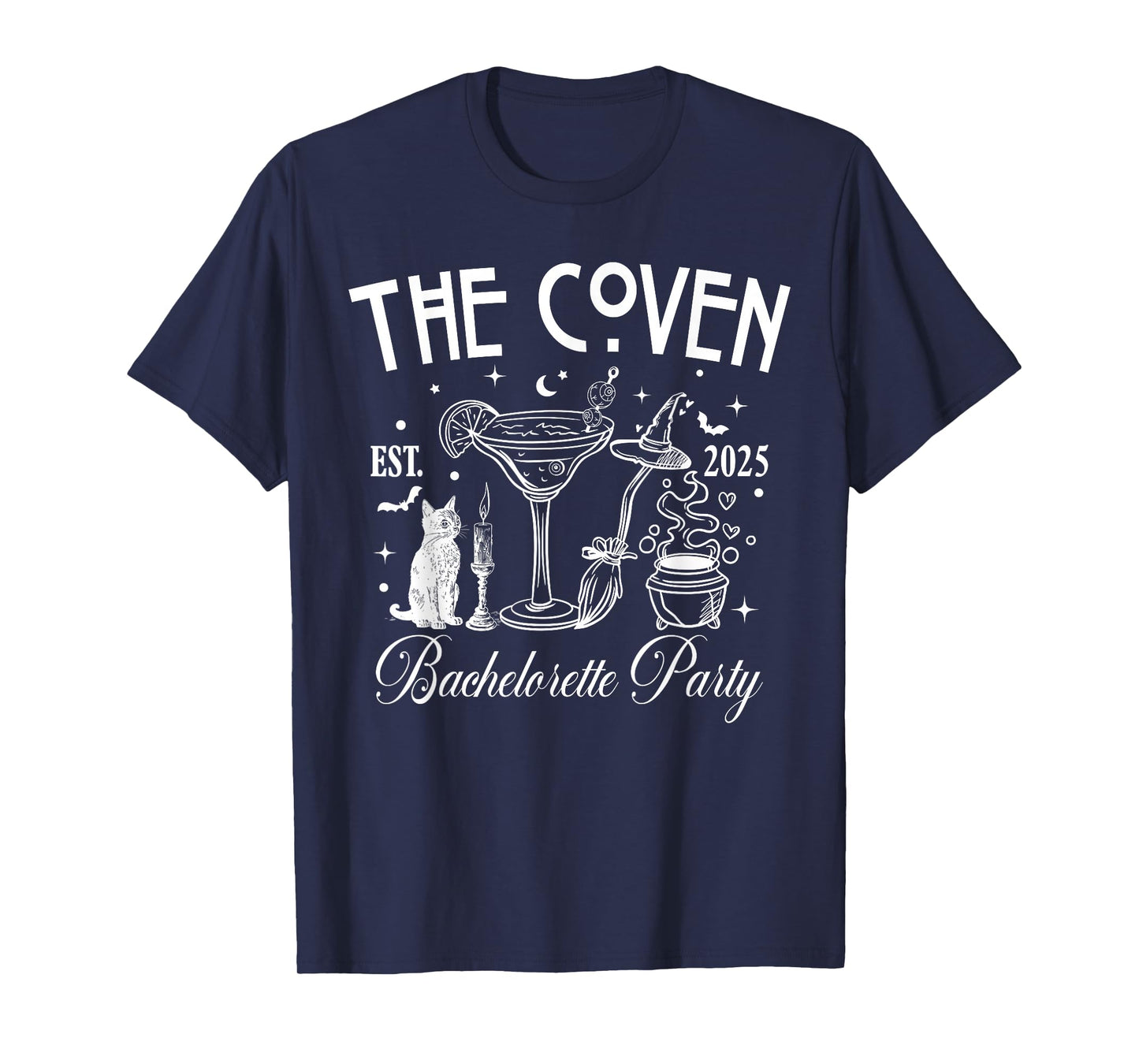 The Coven Est. 2025 Gothic Skeleton Bachelorette Party T-Shirt