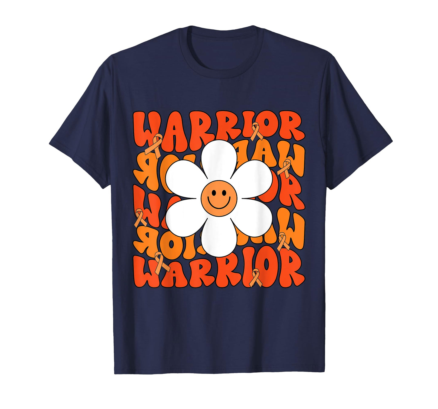 Leukemia Cancer Orange Ribbon Leukemia Cancer Warrior T-Shirt