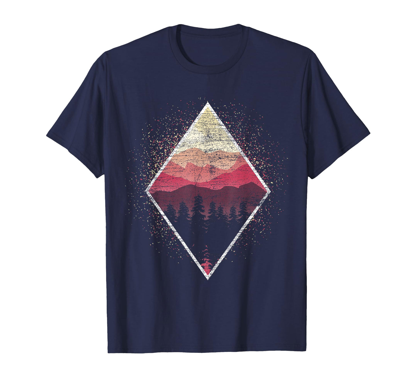 Landscape Wildlife Nature Outdoor Mountains Trees Forest T-Shirt