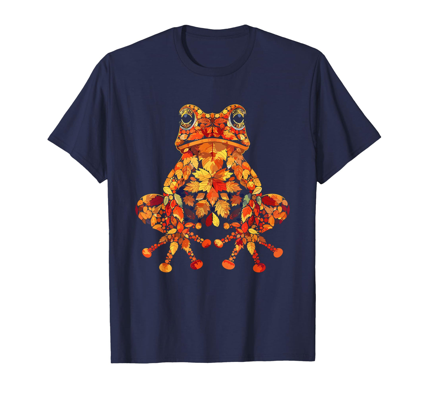Frog Wildlife Nature Autumn Leaves Fall T-Shirt