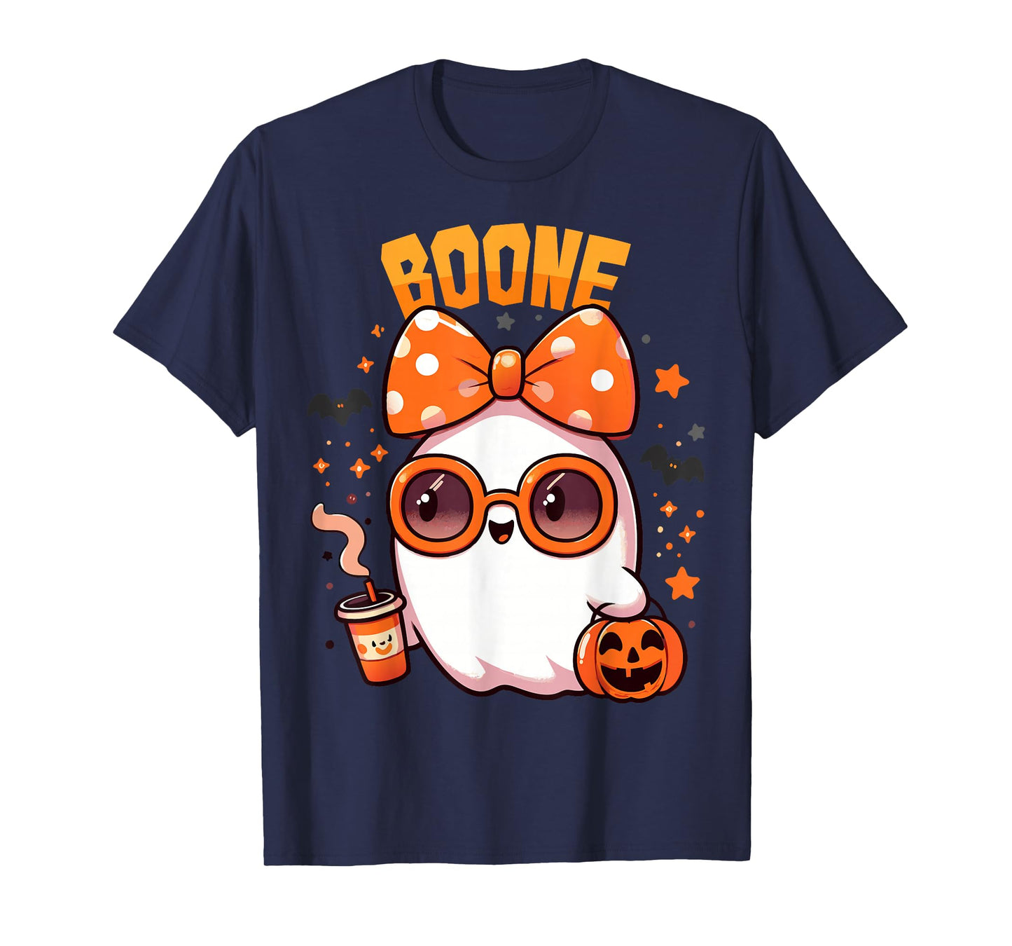 Retro Boo Boone Girls First Name Funny Halloween Ghost 2025 T-Shirt