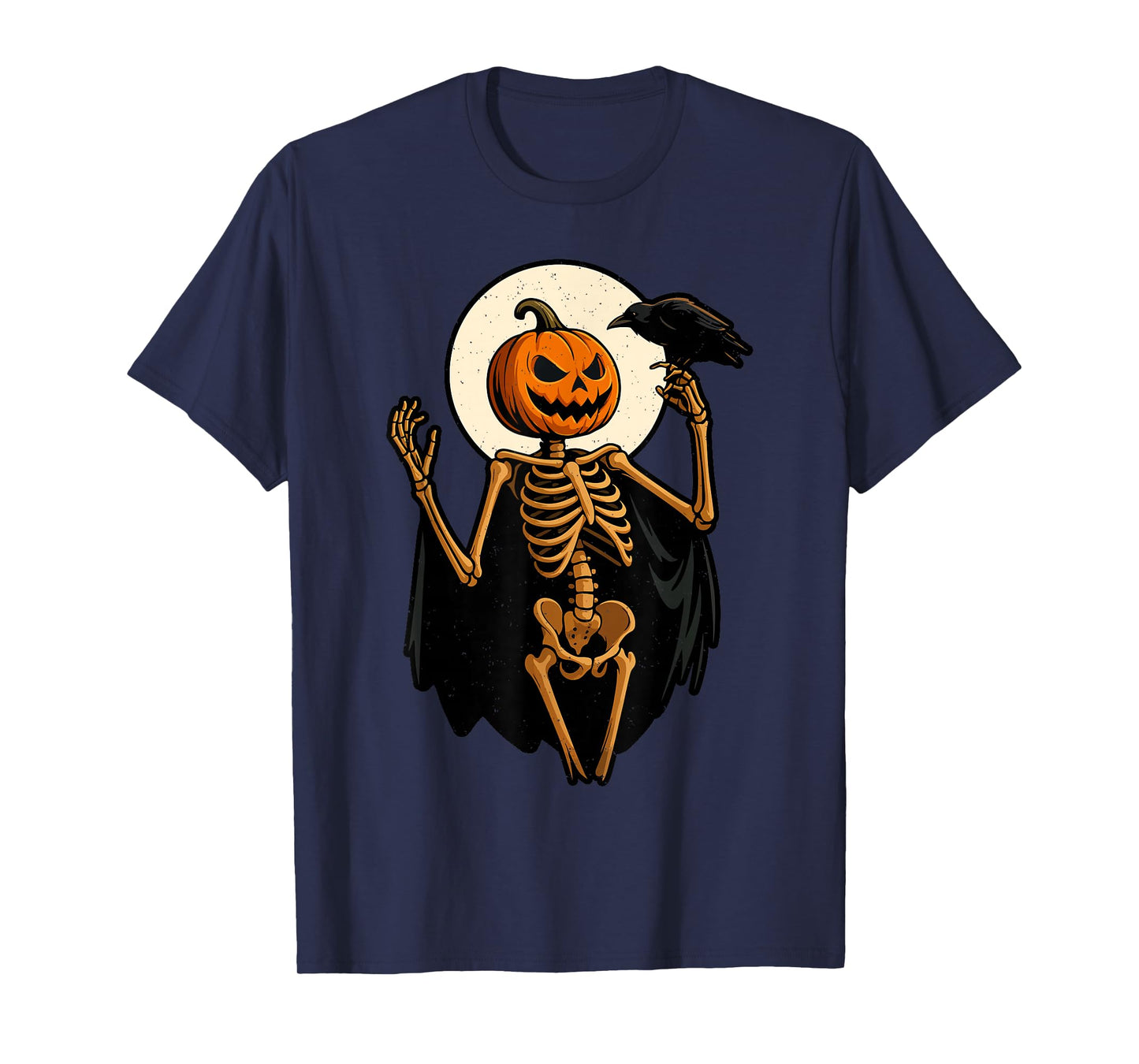 Pumpkin Skeleton Halloween Jack O Lantern Spooky Season T-Shirt
