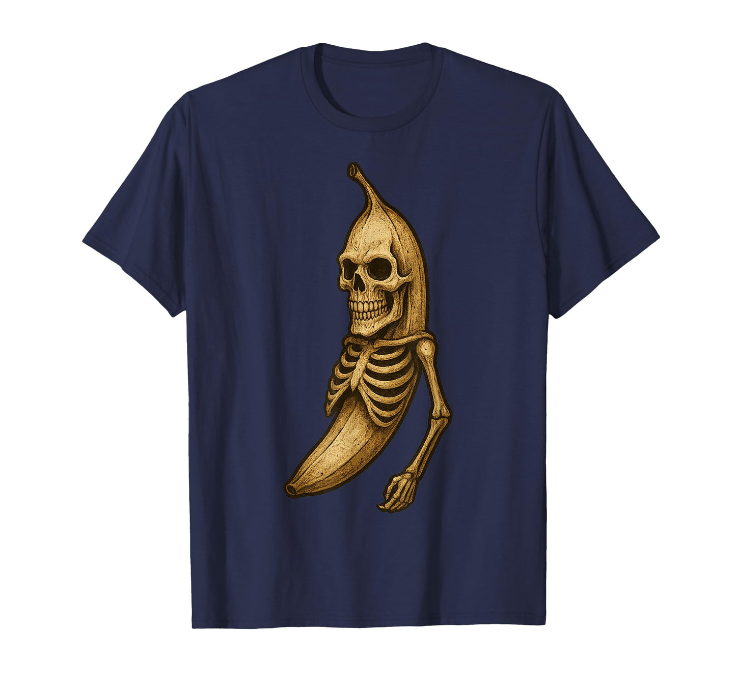 Skeleton Banana Design for Halloween Lovers and Fun Seekers T-Shirt