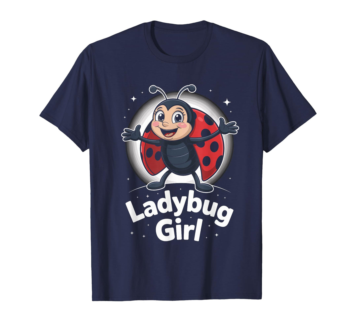 Ladybug Girl Womens Cartoon Garden Bug Kids Birthday Party T-Shirt