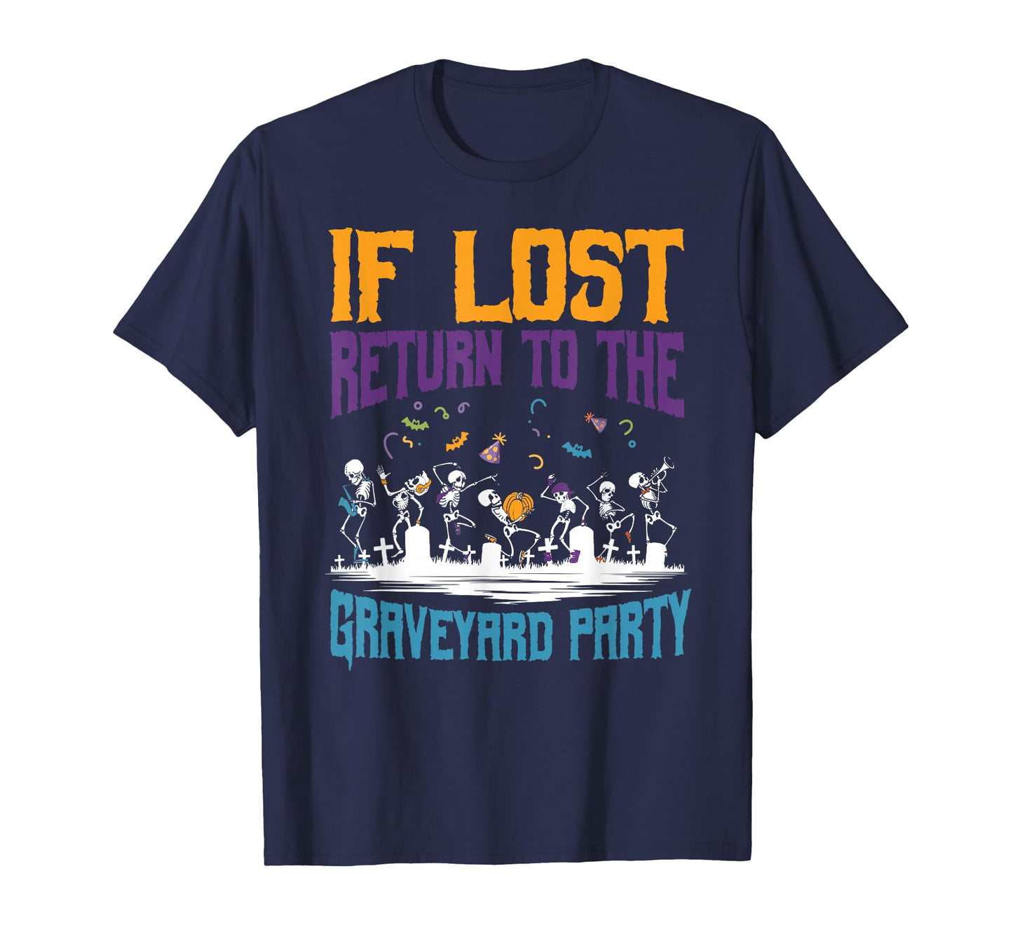 Return to Graveyard Party Halloween Spooky Haunted Season T-Shirt