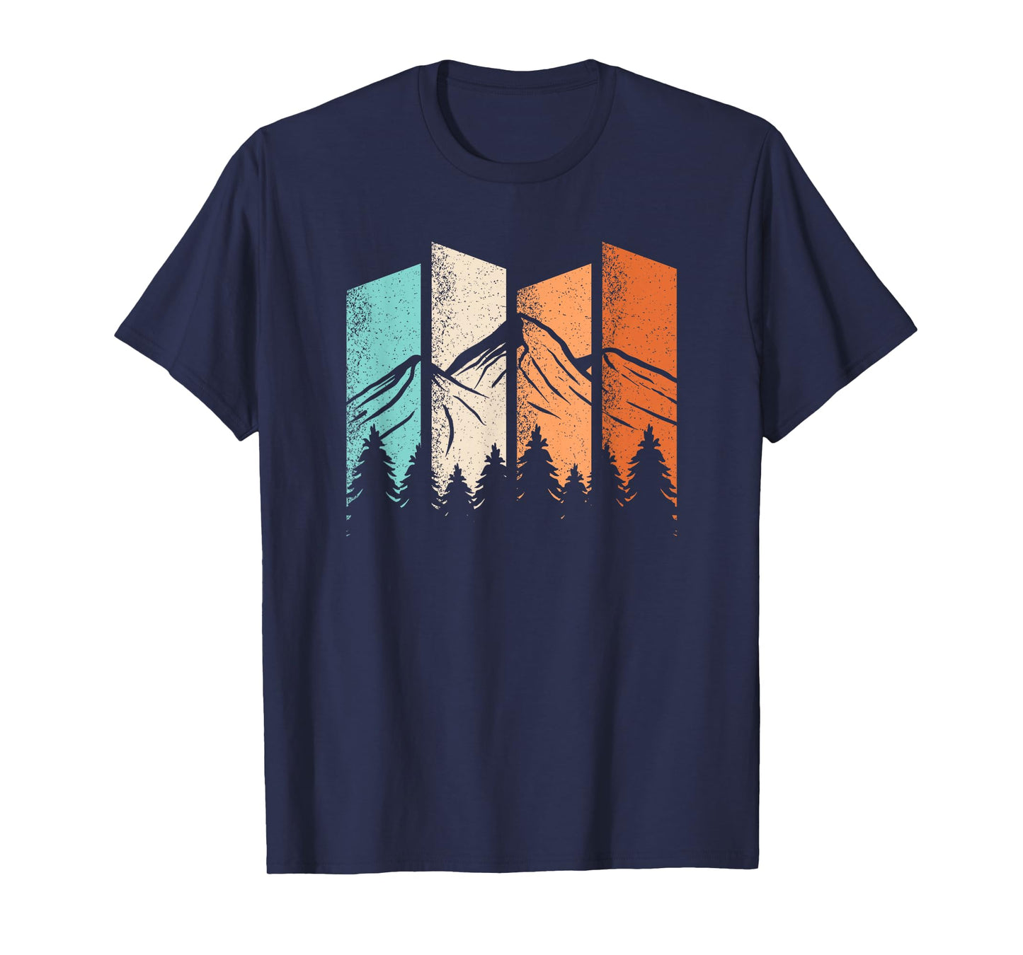 Retro Camping Hiking Nature Landscape Outdoor Men Women T-Shirt