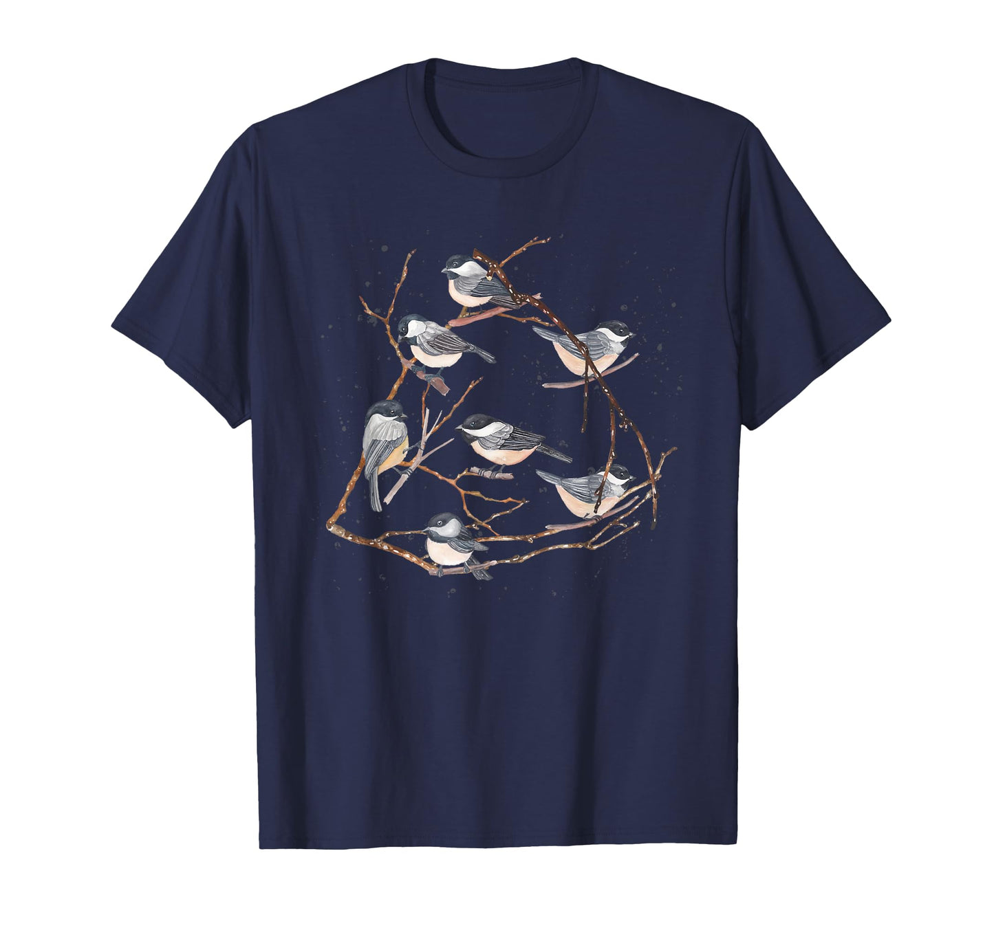 Chickadee Bird Watching Birding Nature Tree Branch Bird T-Shirt