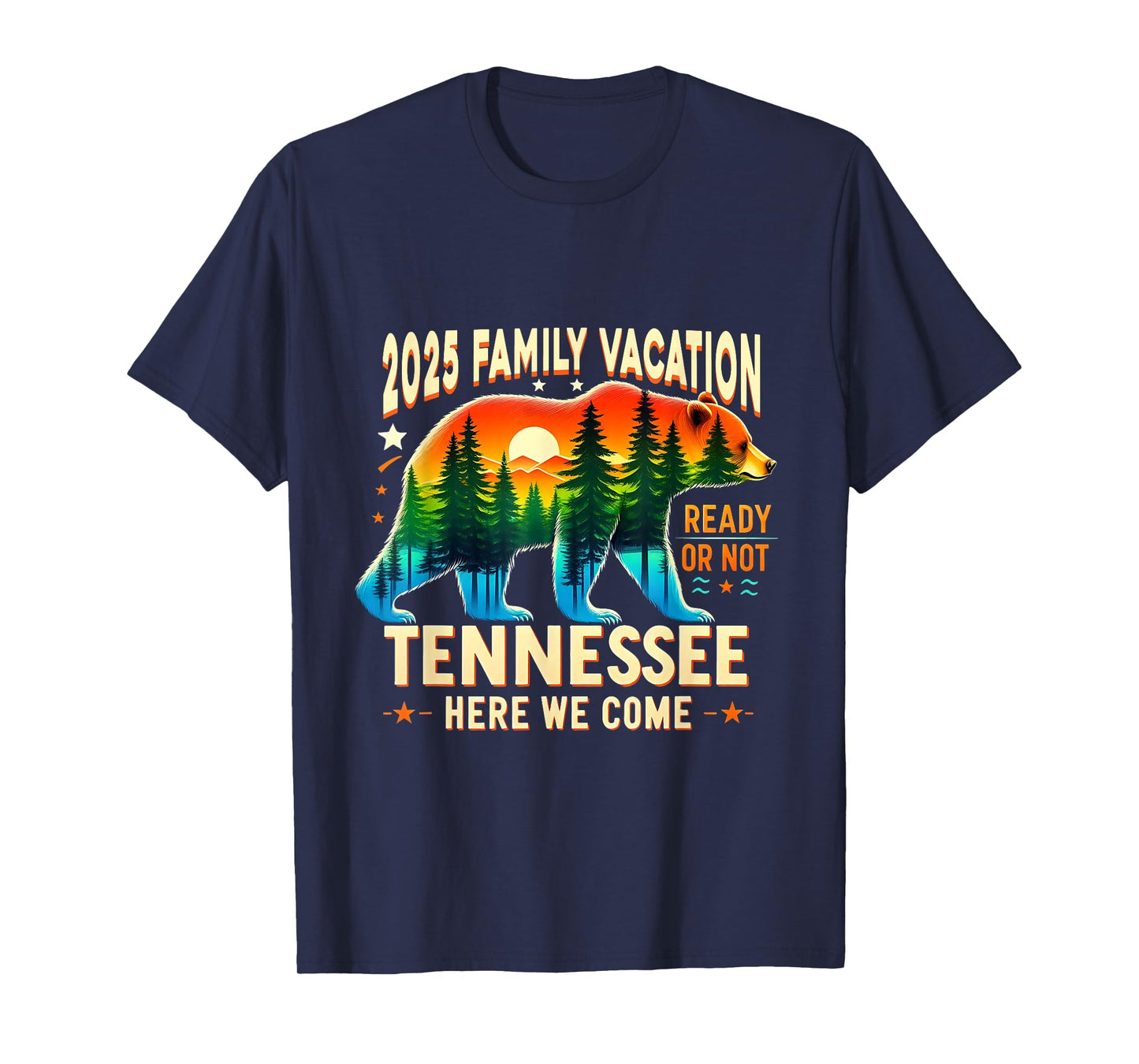Great Smoky Mountains Tennessee Family Vacation 2025 Trip T-Shirt