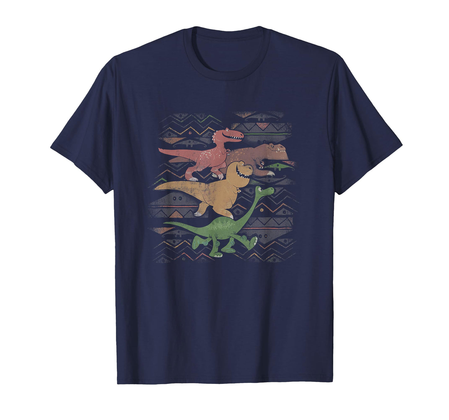 Disney Pixar The Good Dinosaur Dino Retro Cave Painting Logo T-Shirt