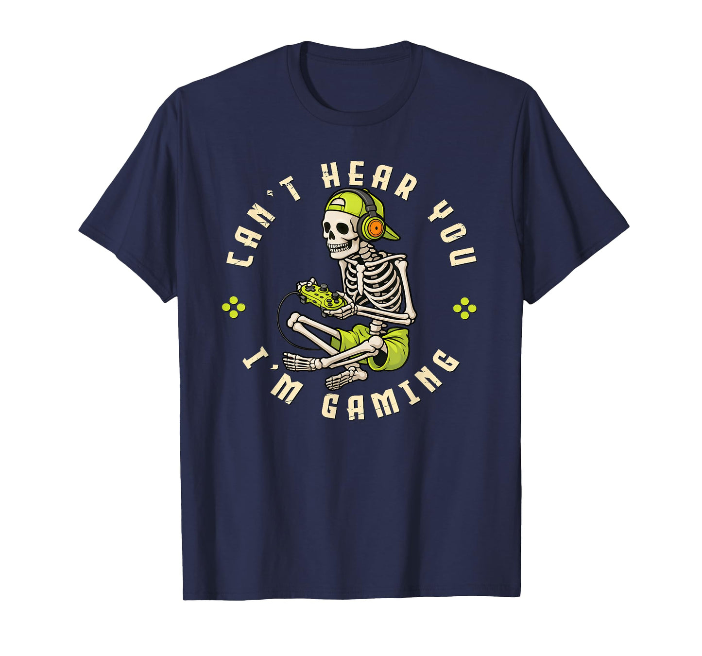 Gamer Skeleton Funny Video Gaming T-Shirt