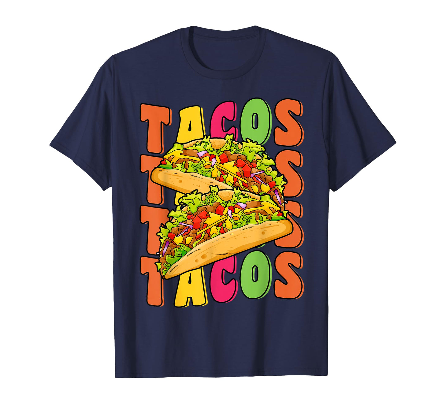 Groovy Taco Tuesday Retro Funny Taco Lover Cinco De Mayo T-Shirt