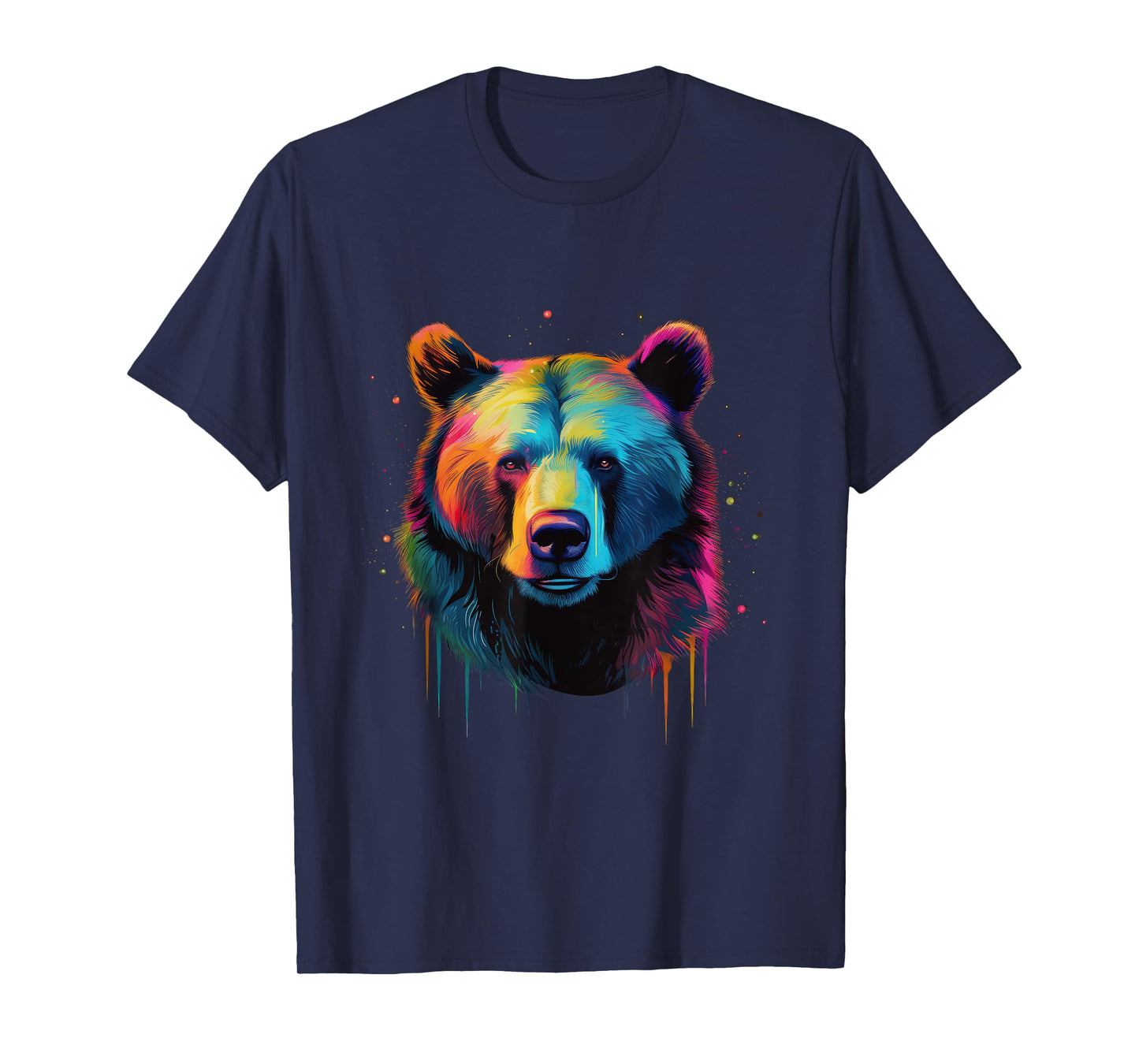 Grizzly Bear Lovers Pop Art Big Grizzly Bear T-Shirt