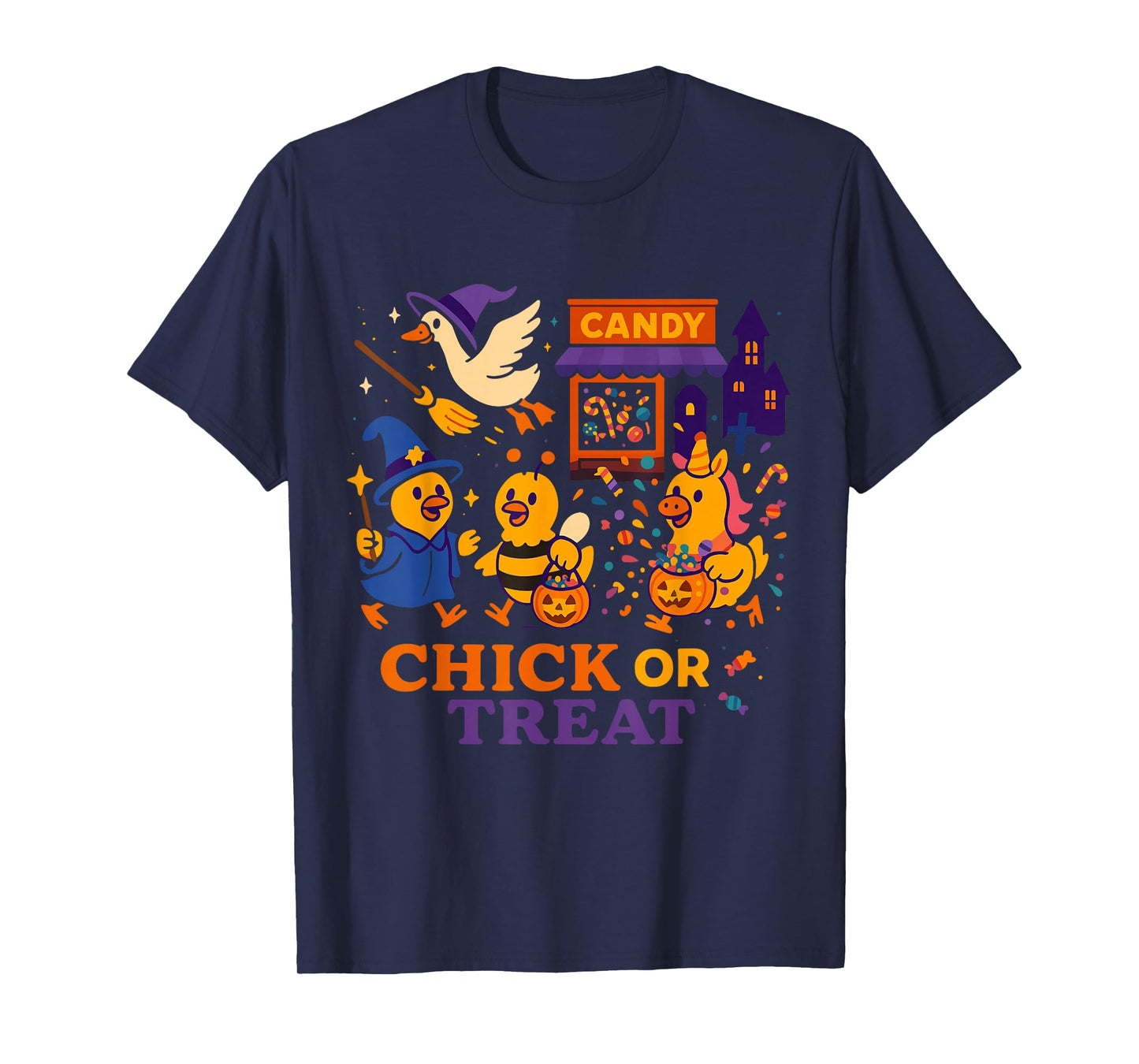 Chick or Treat Funny Halloween Candy Costume T-Shirt