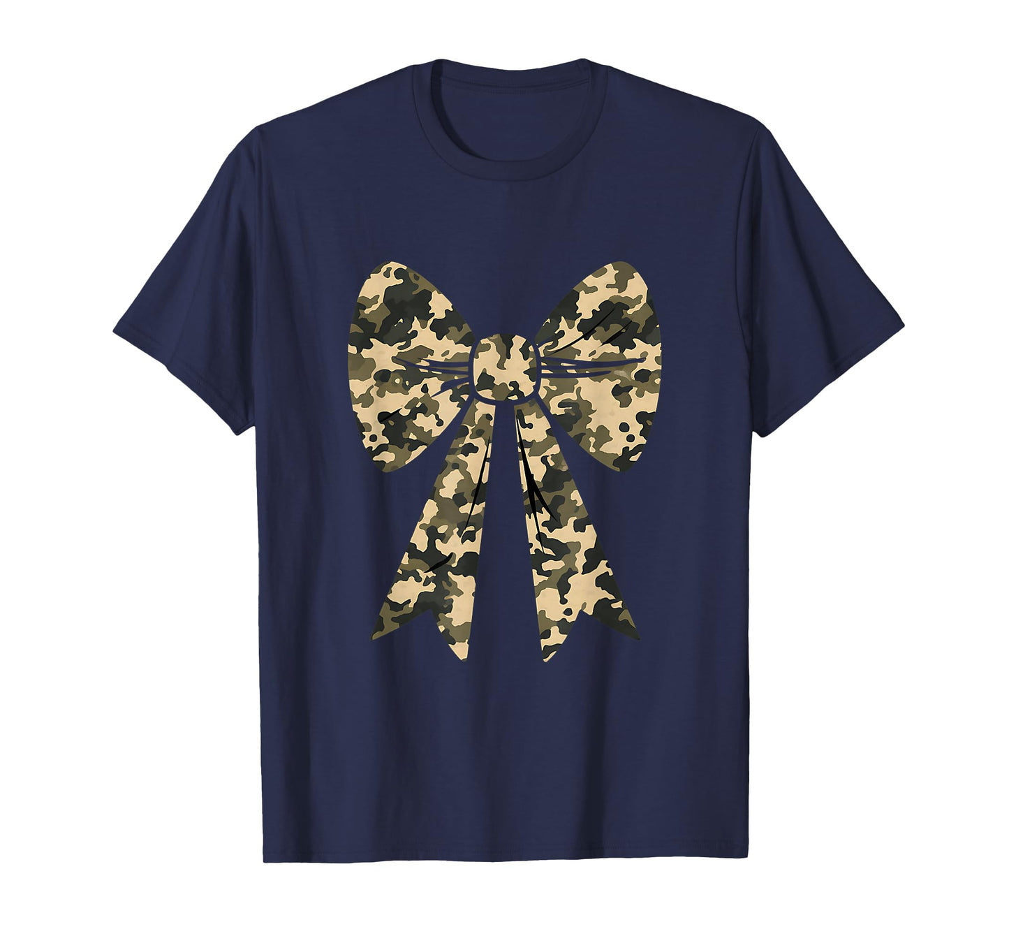 Camouflage Old Camo Bow Camo Coquette Bow Hunting Women Girl T-Shirt
