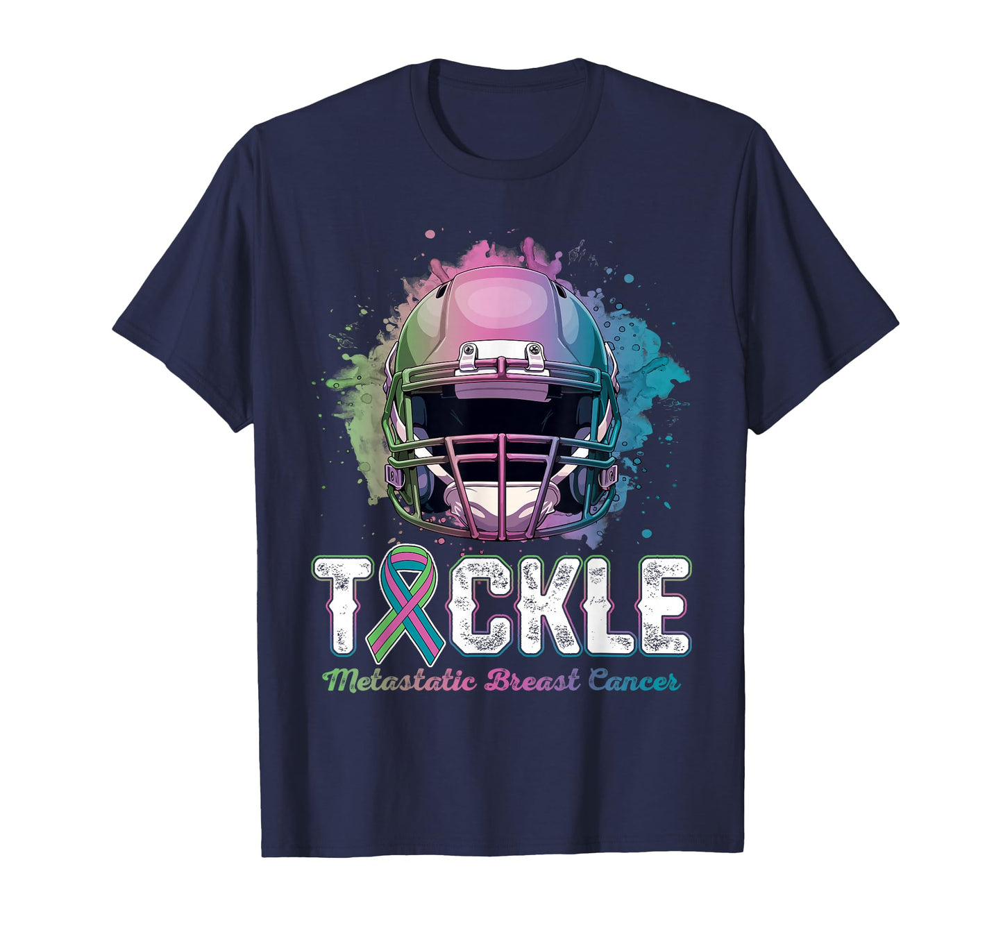 Tackle Metastatic Breast Cancer Awareness Day Football Women T-Shirt