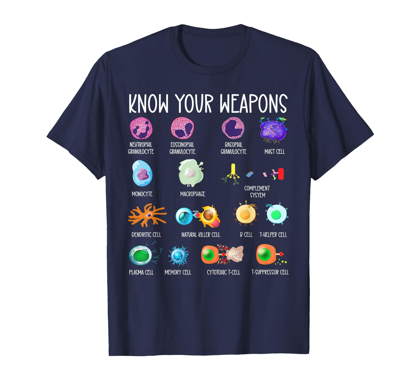 Immune System Tee, Know Your Weapon Tee T-Shirt