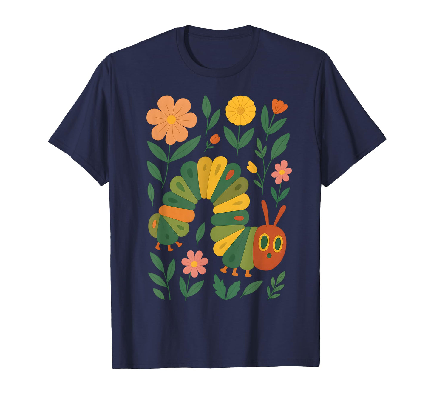 Cute Caterpillar Costume Floral Garden Bug Lover Flower T-Shirt