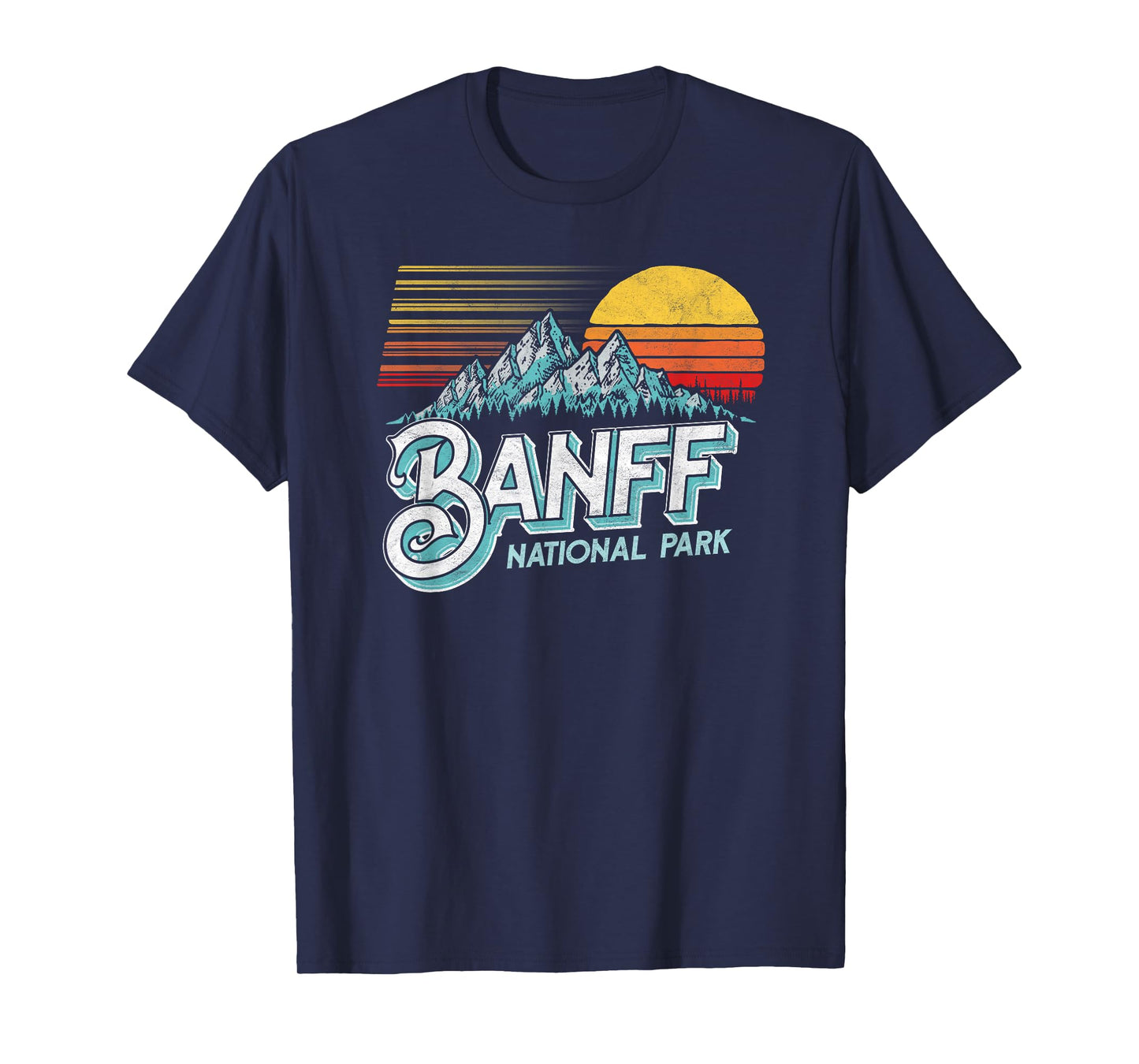 Banff National Park Alberta Canada Vintage Mountain T-Shirt