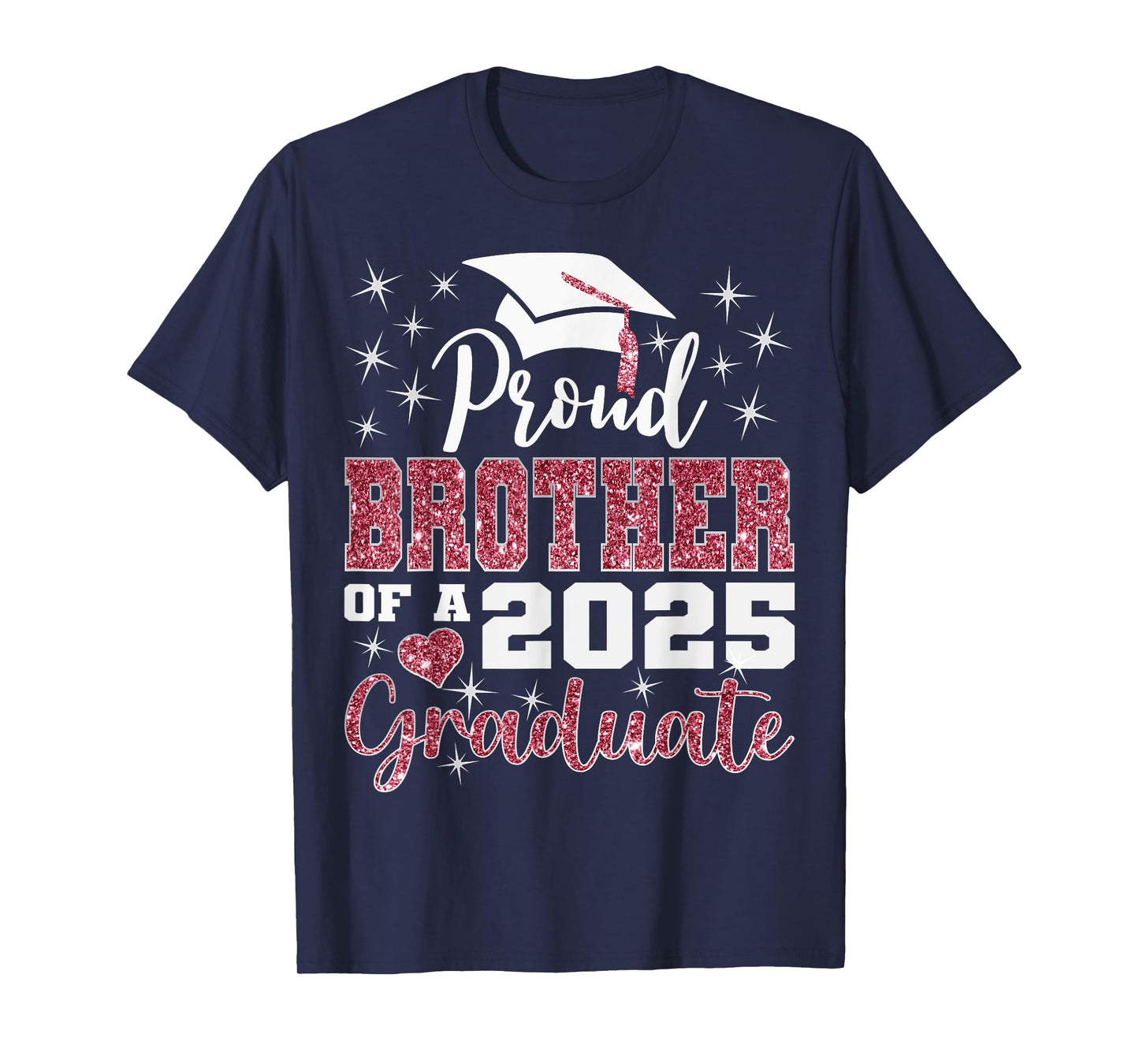 Proud Brother of 2025 College Graduate Family Graduation T-Shirt