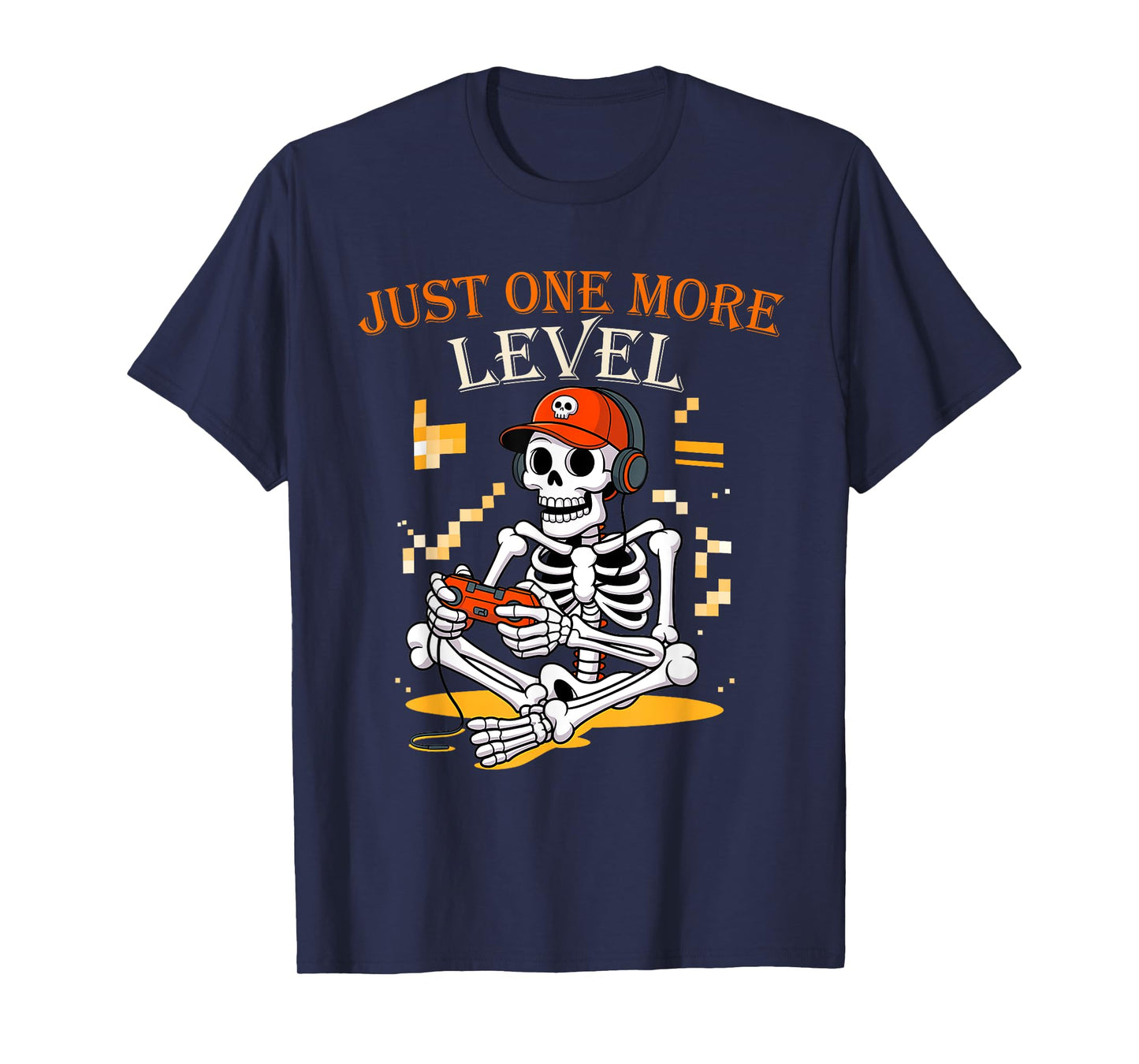 Funny Video Game Halloween Skeleton Gamer Costume Men Boys T-Shirt