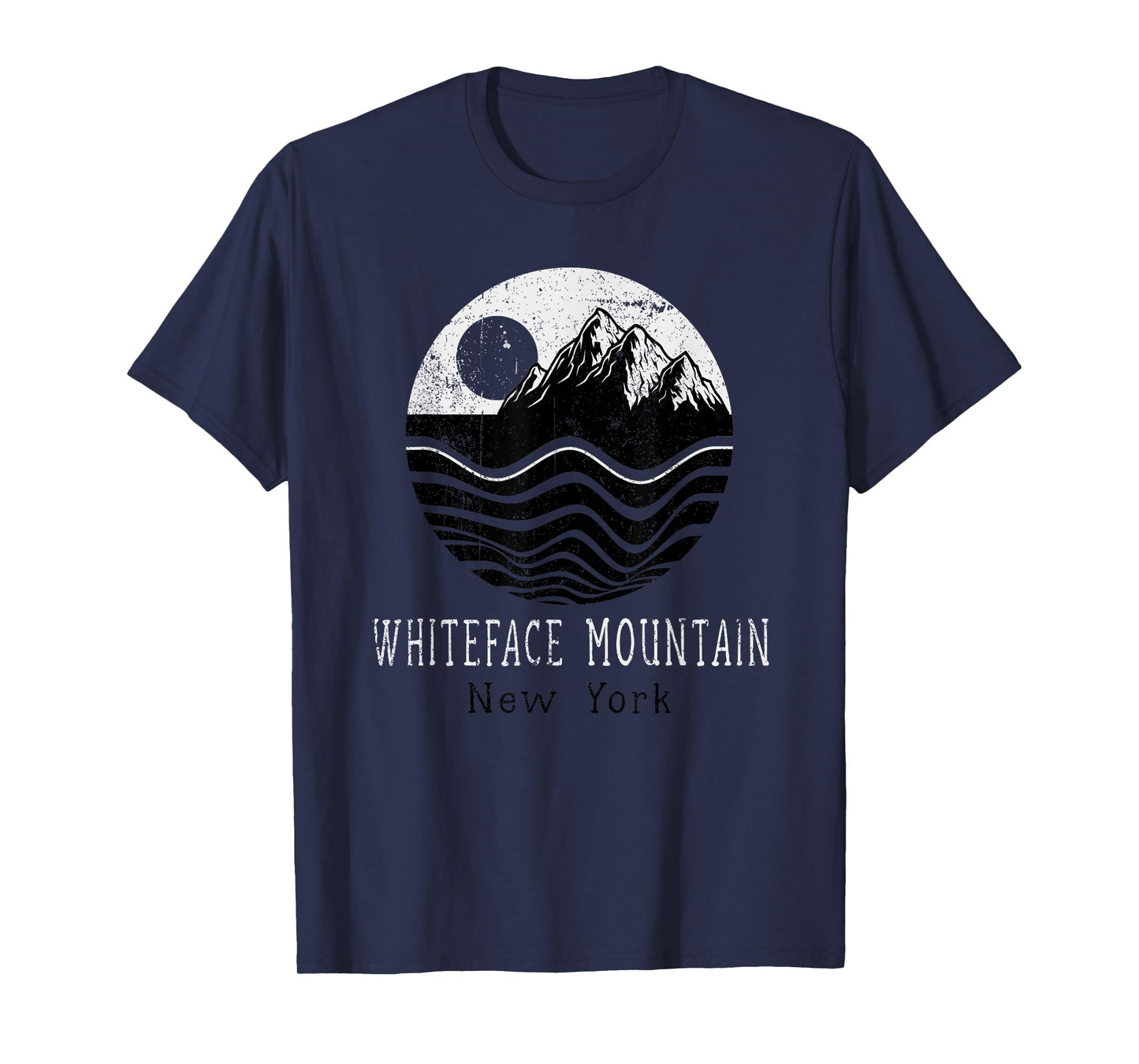 Whiteface Mountains Vintage Mountains Hiking New York Retro T-Shirt