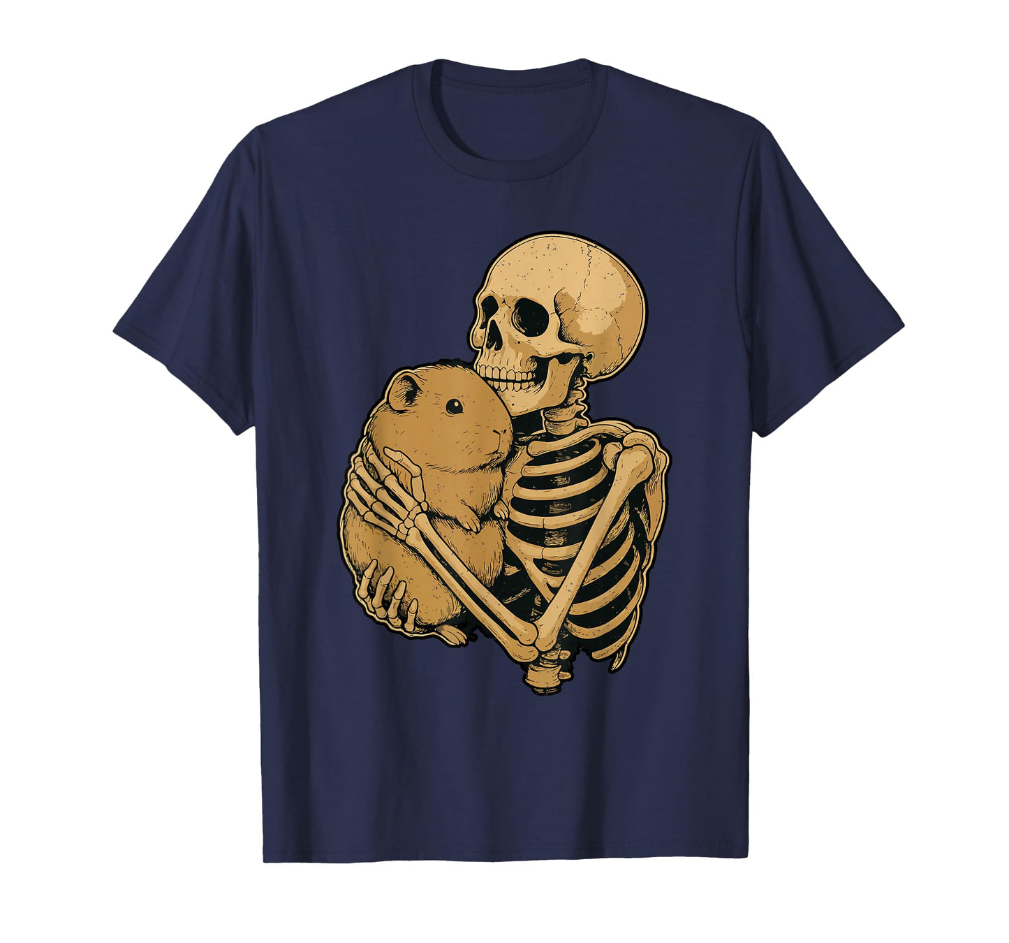 Skeleton Guinea Pig Halloween Rodent Animal Wildlife Spooky T-Shirt
